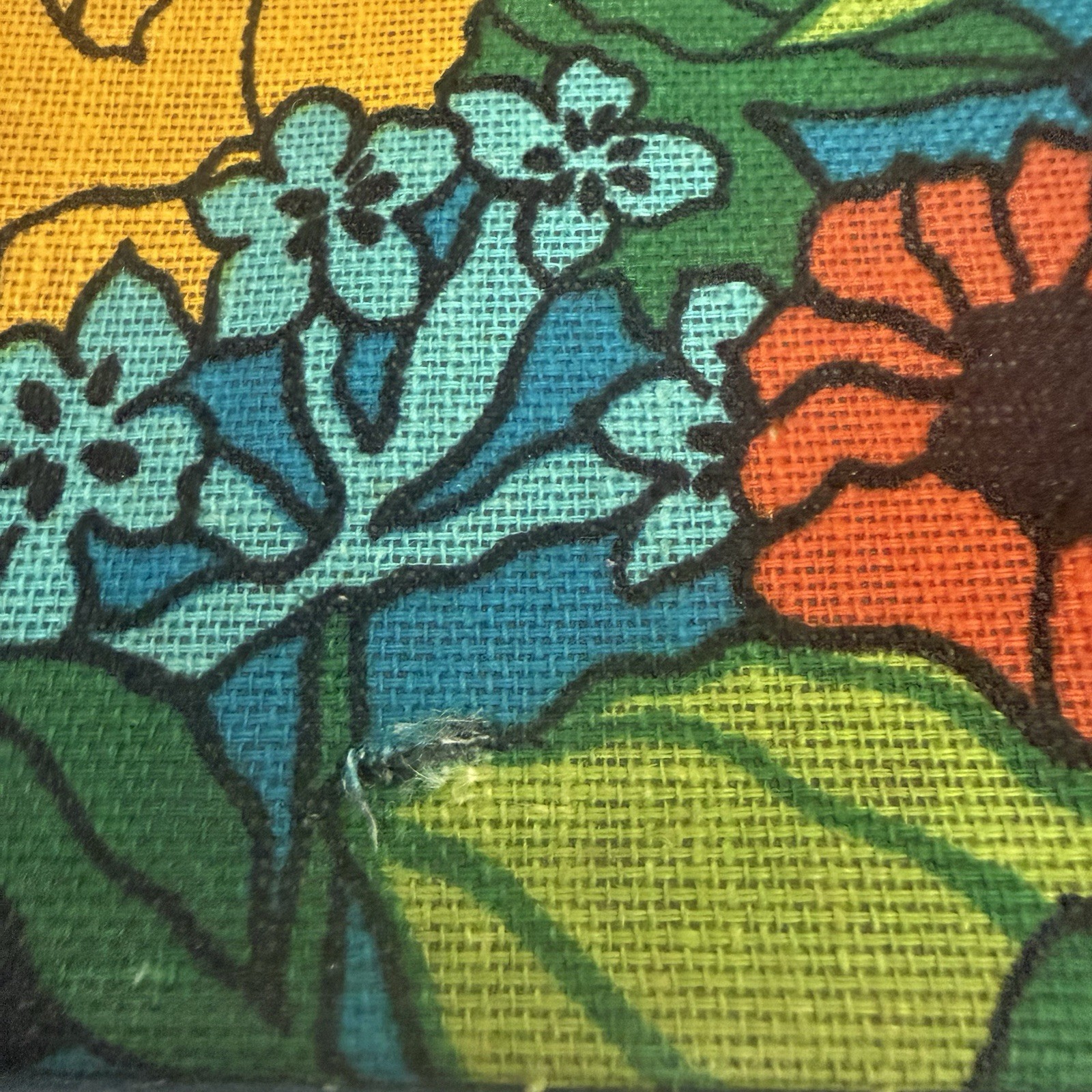 VTG 60s/70s Retro Suitcase Zippered Luggage MOD Hippie Good Condition