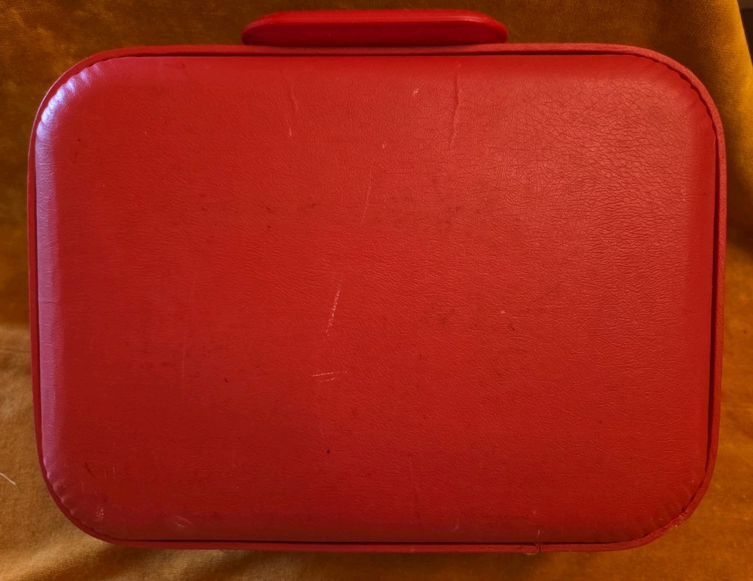 Vintage Red I’m Going to Grandma’s Suitcase 13″ Child Kid Luggage Case Retro 60s