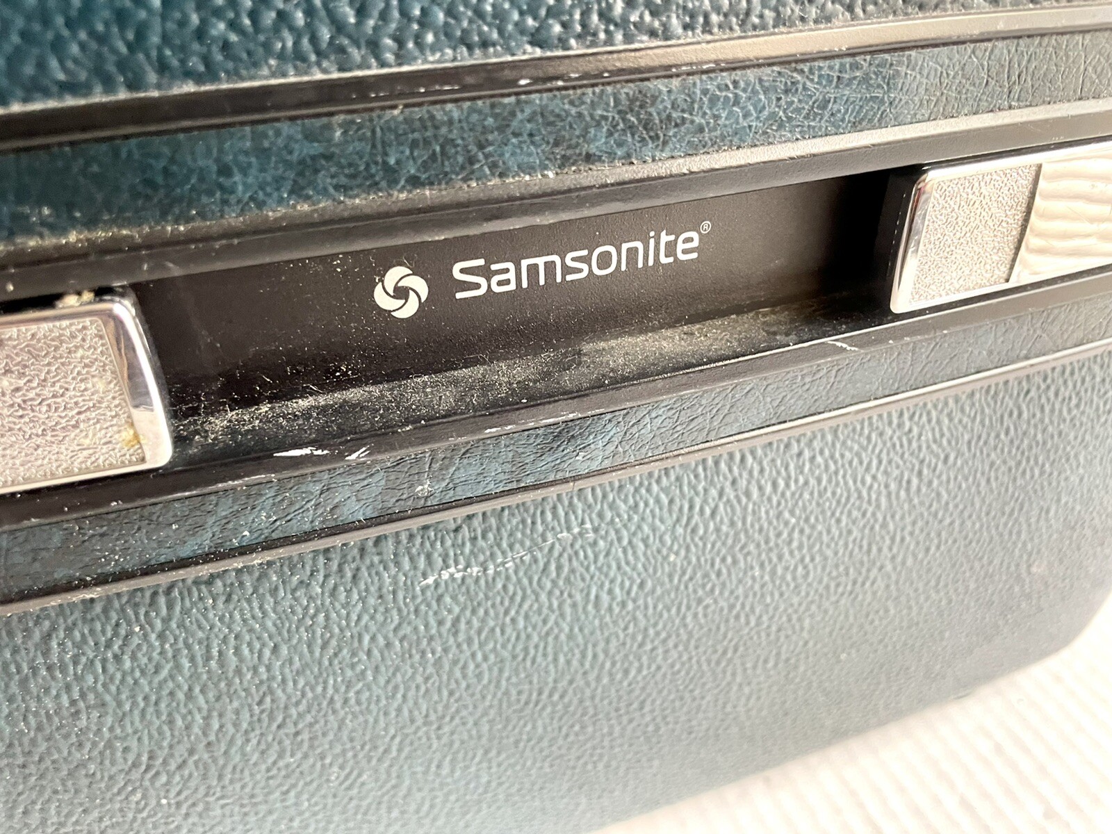 Vintage Teal Samsonite Profile Train Case Luggage Makeup – No Tray Key or Mirror
