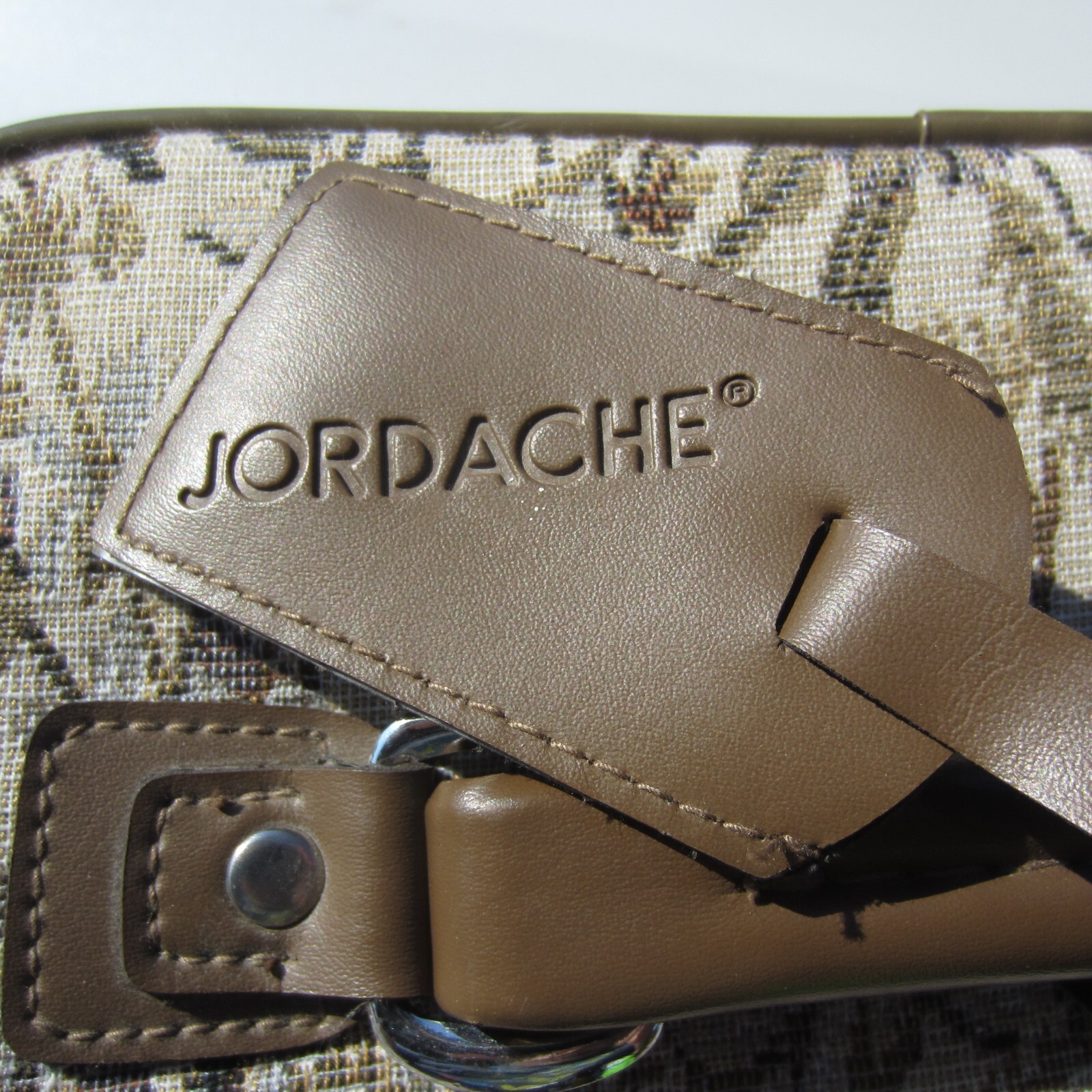 Vintage 1980s Jordache Makeup Travel Bag Floral Tapestry zippers all work