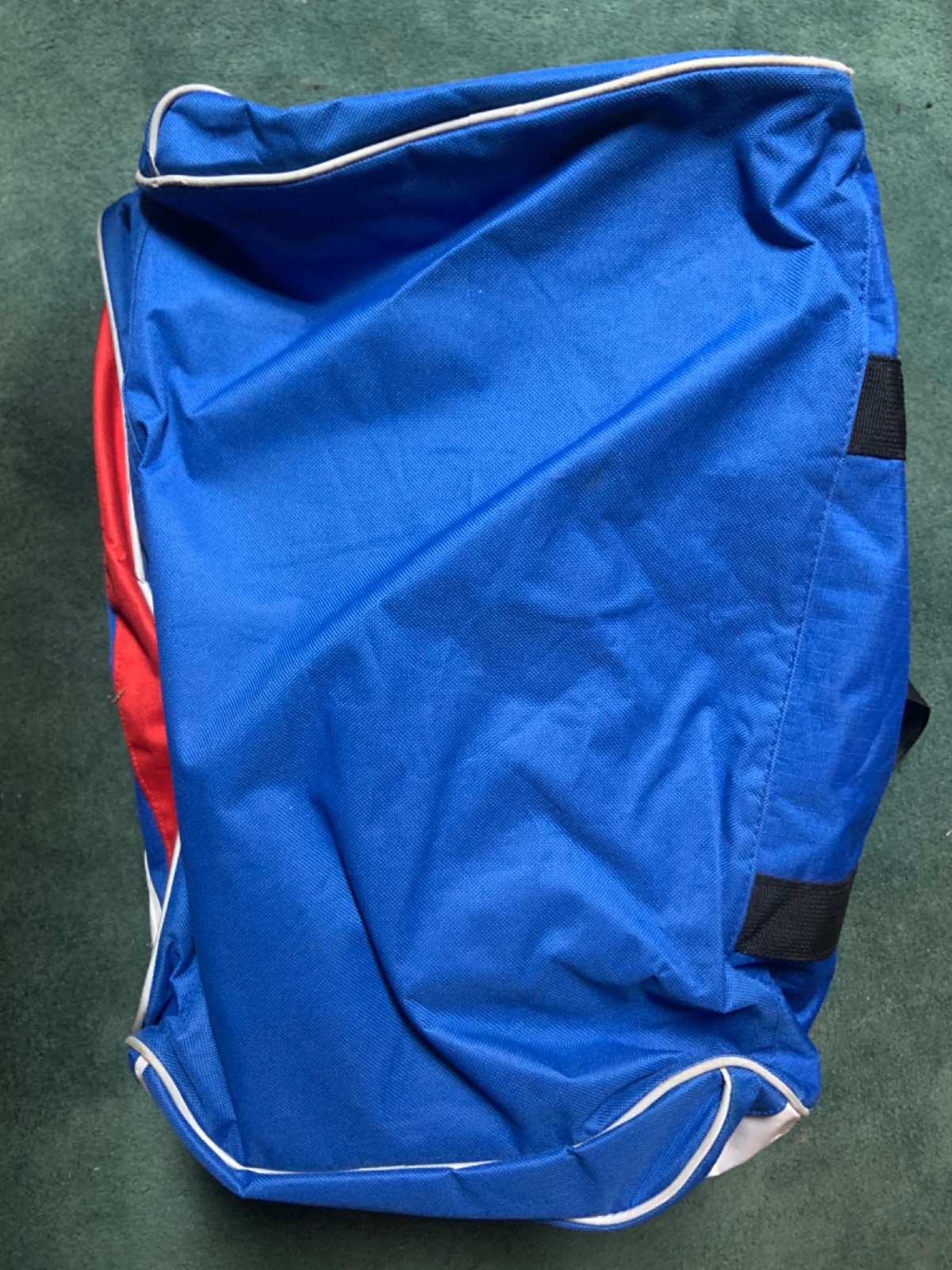 Vintage University Of Kansas Jayhawks Duffel Large Duffel Bag Blue