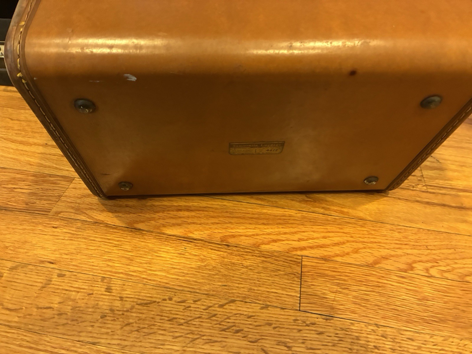 VINTAGE SAMSONITE Schwayder Bros. TRAIN CASE – STYLE 4612 Brown Luggage w MIRROR