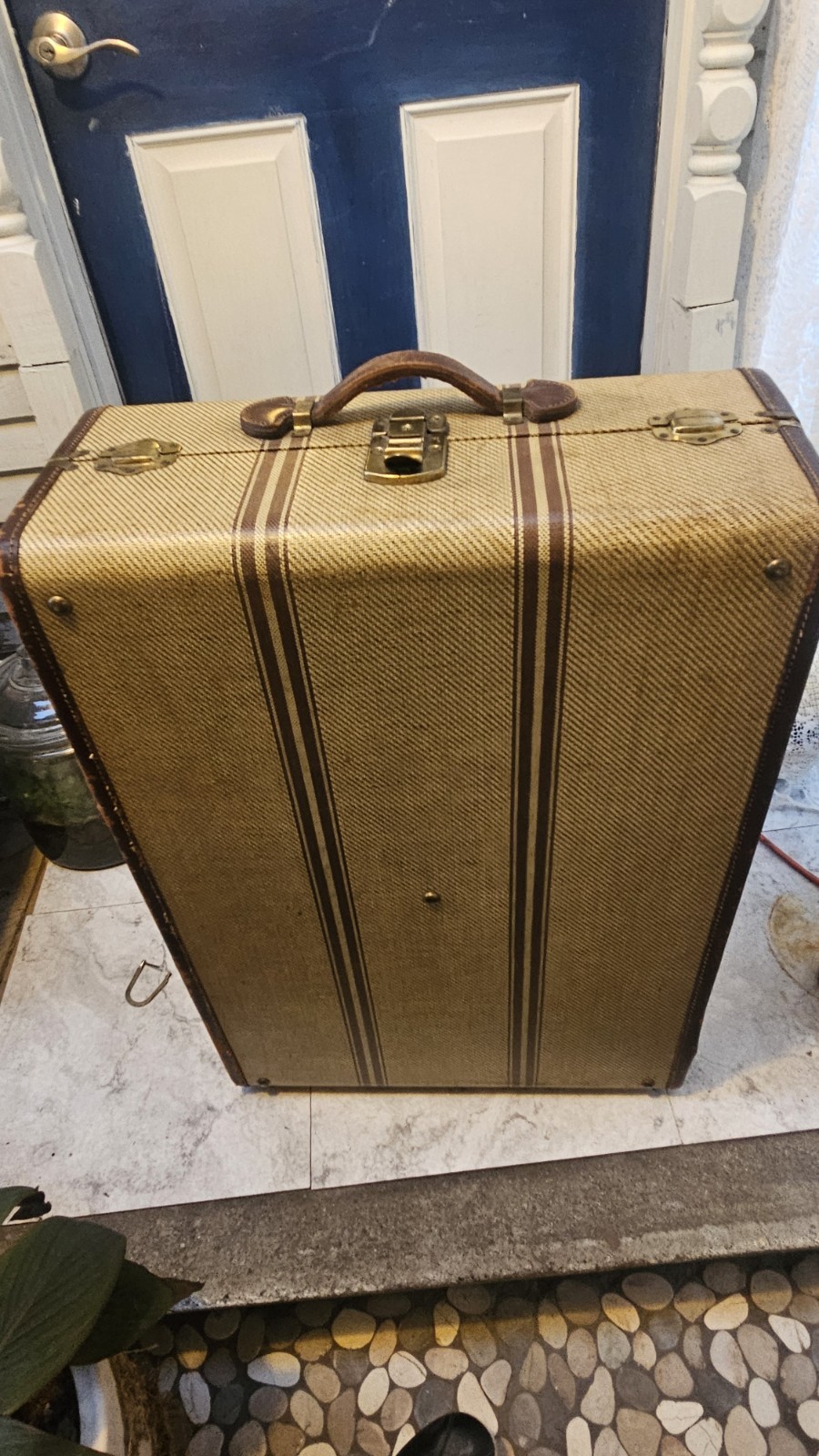 Retro Original 1940s Excellent Shape Excelsior 2 Pc Luggage Set Decor Or Use