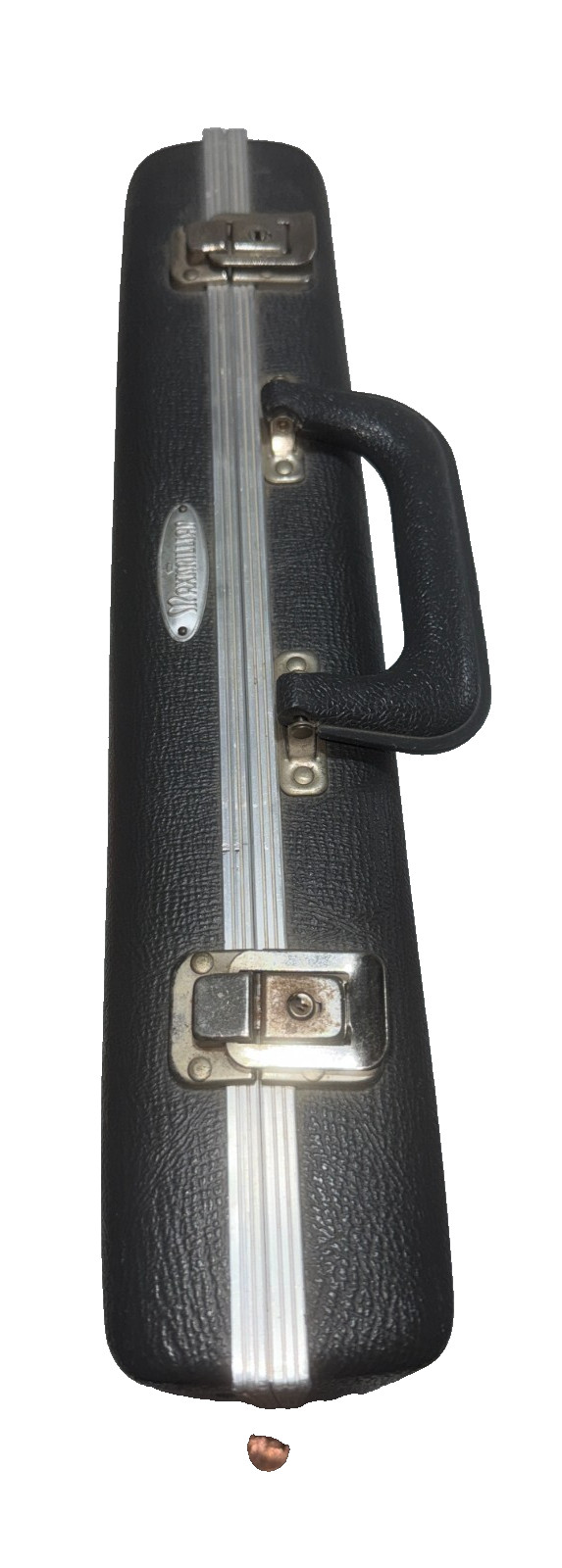 Vintage Maximillian Dark Gray Hardshell Briefcase Lockable W/ Keys
