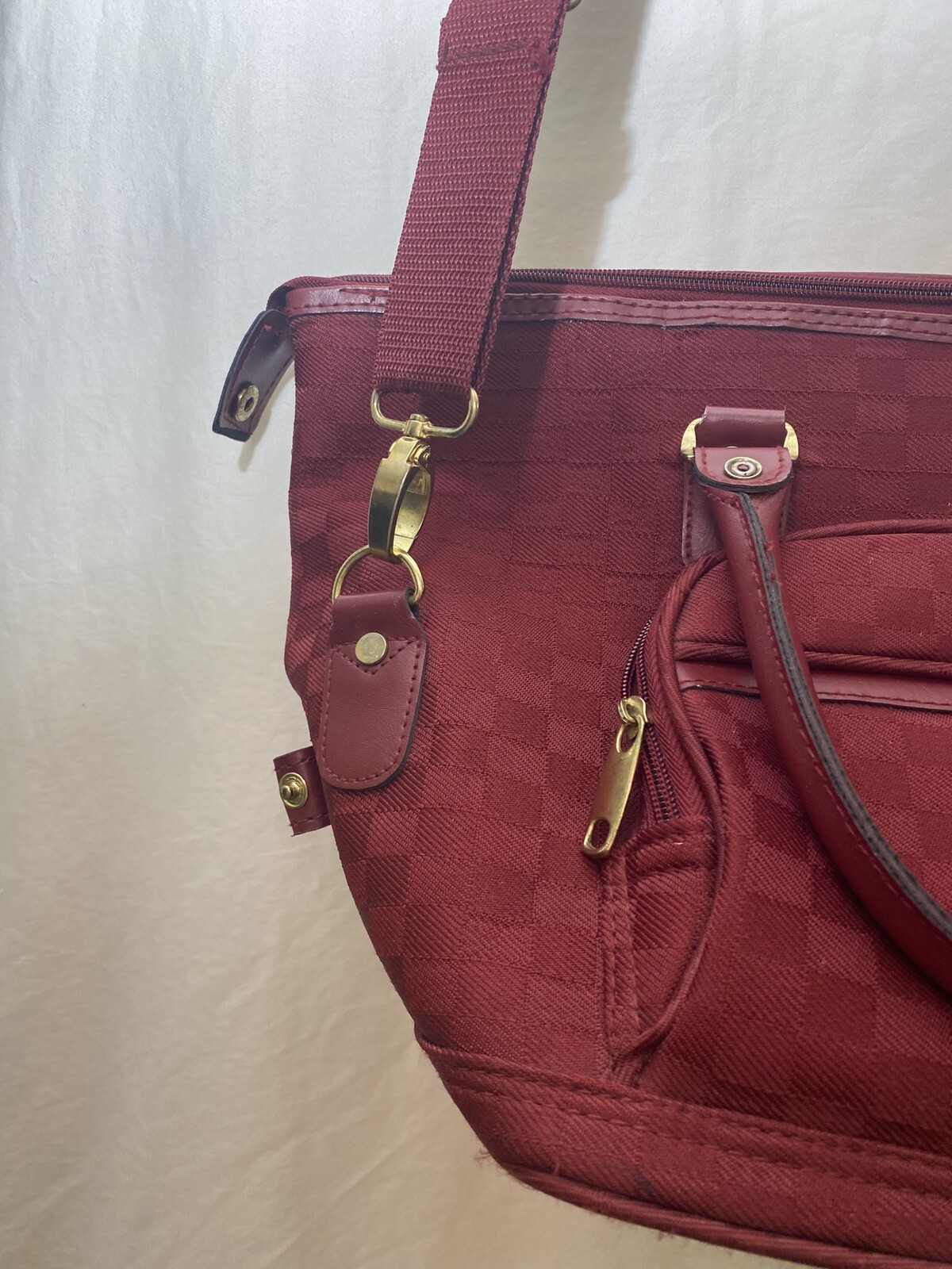 American Flyer Carry-on Luggage Red Travel Bag 10″Lx 12″H x 7″ Deep Weekender