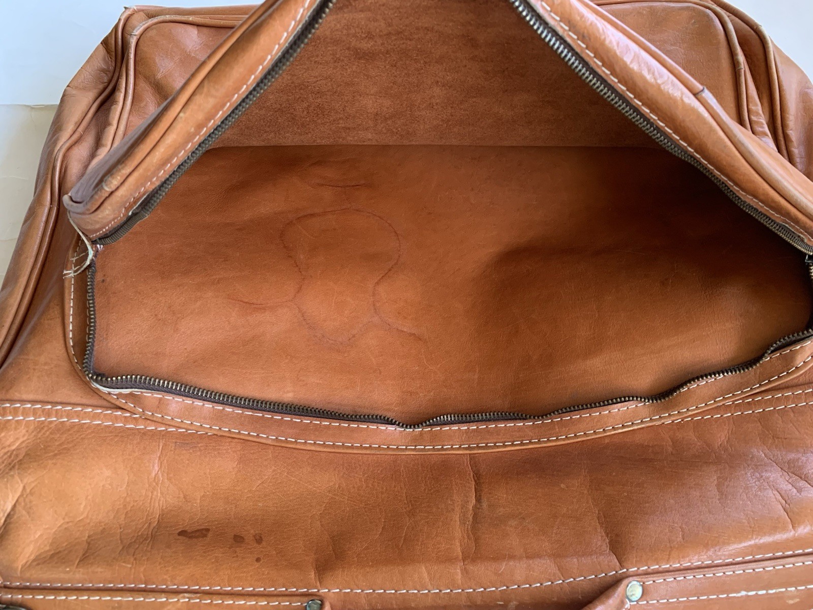 VINTAGE Jimenez Hnos. “JIMMY’S” All Leather Suit Garment Wardrobe Bag MEXICO