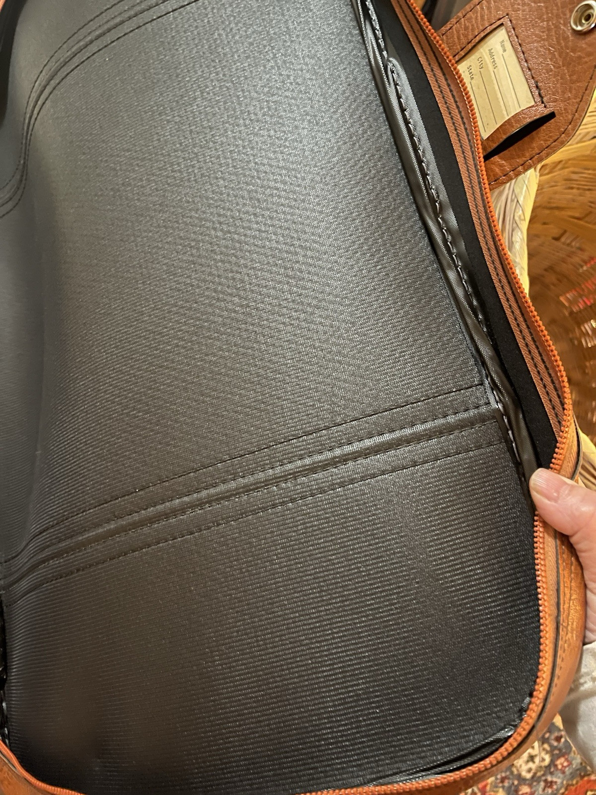 World Traveler Vintage Brown Luggage piece with PanAm tag