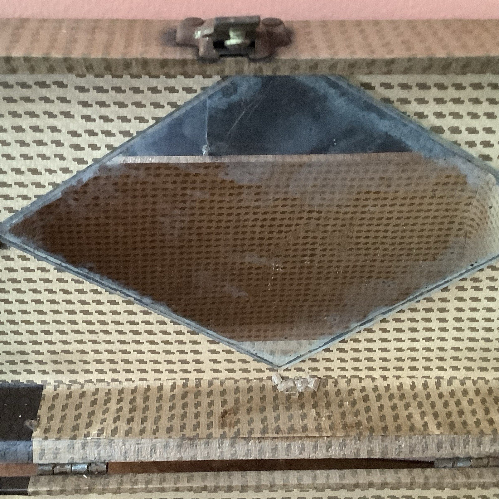 Vintage Gadabout by Neevel Luggage Traveling Case With Mirror 11” X 7” X 6”