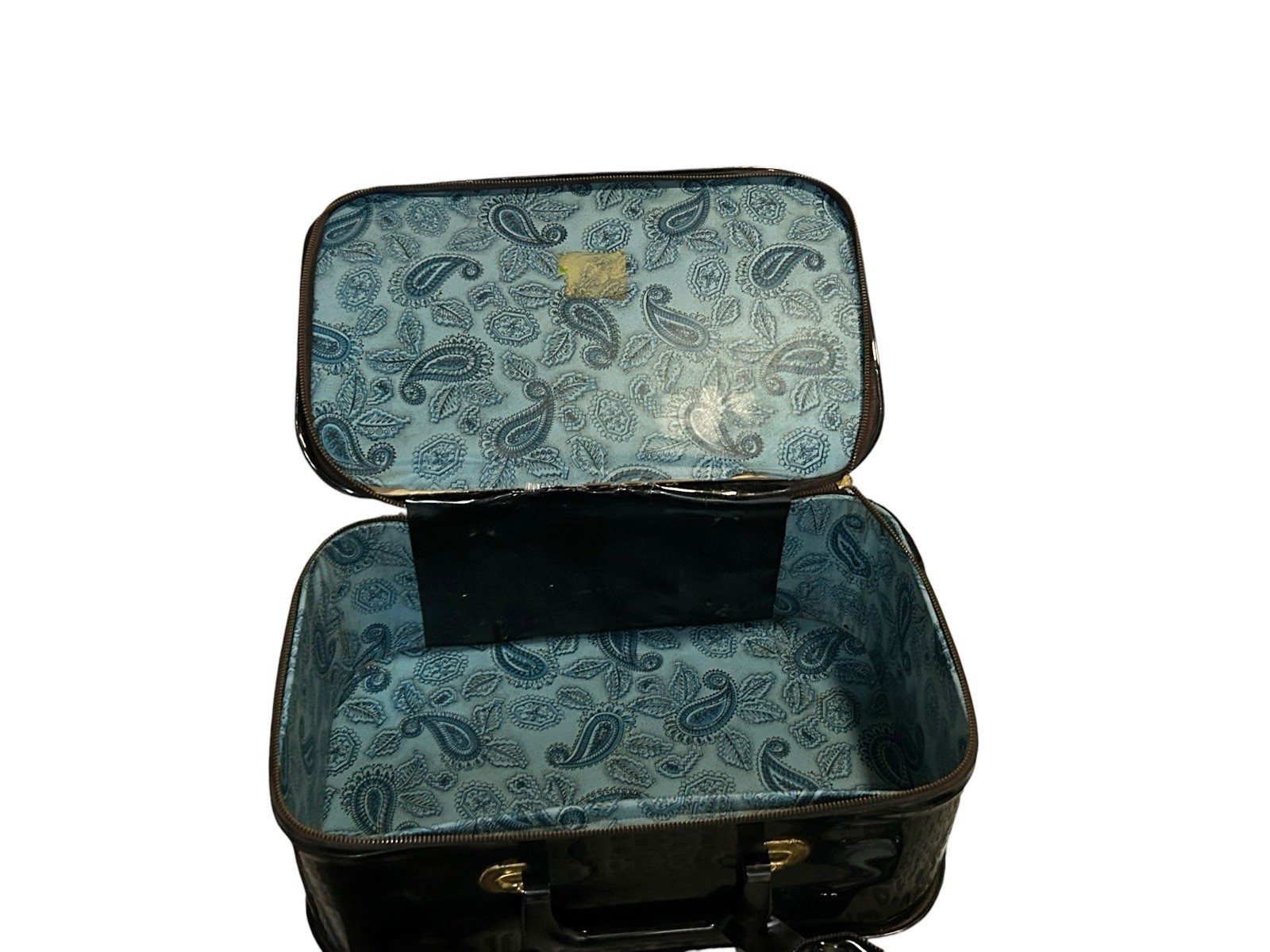 Vintage RARE Vinyl Travel Suitcase Child or Doll Similar ’64 NY World’s Fair Set