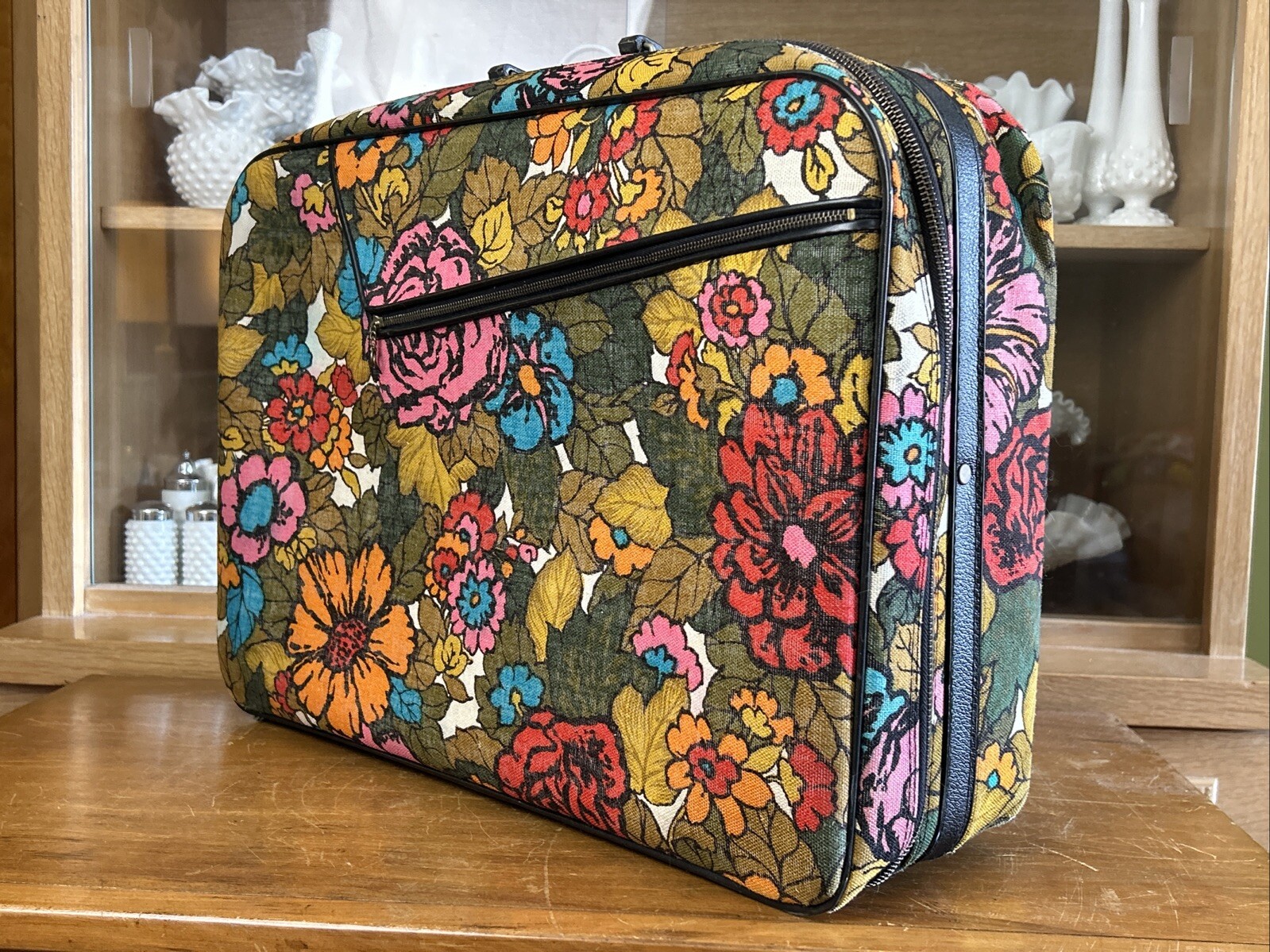 Vintage A.d. Sutton & Sons Floral 1960-70s Carrying Bag