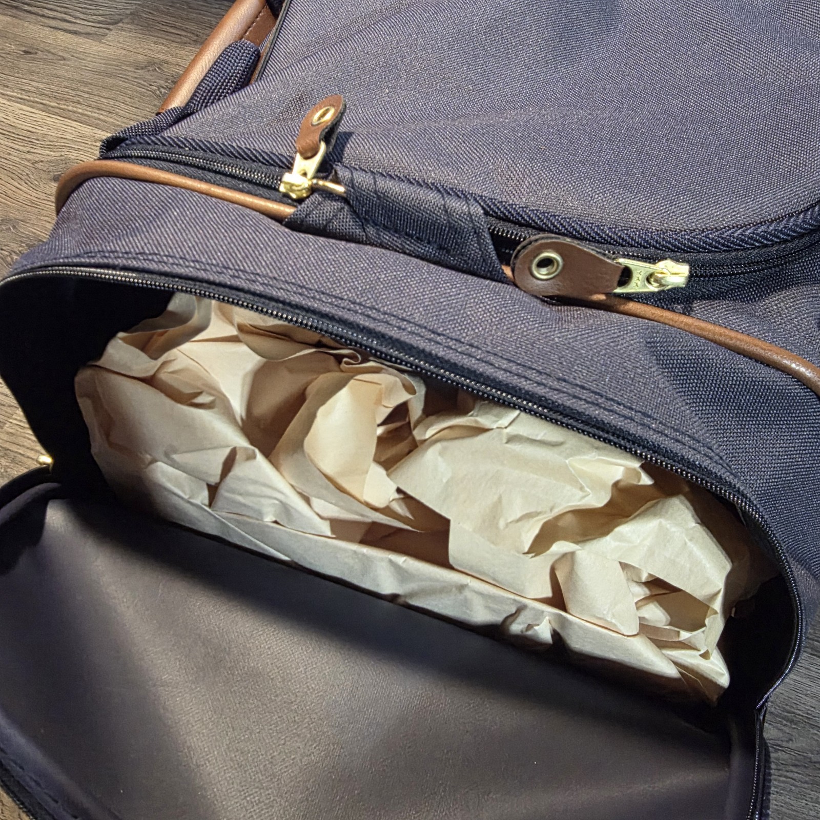 Vintage 1989 Samsonite Streamlite Small Duffle Bag Navy