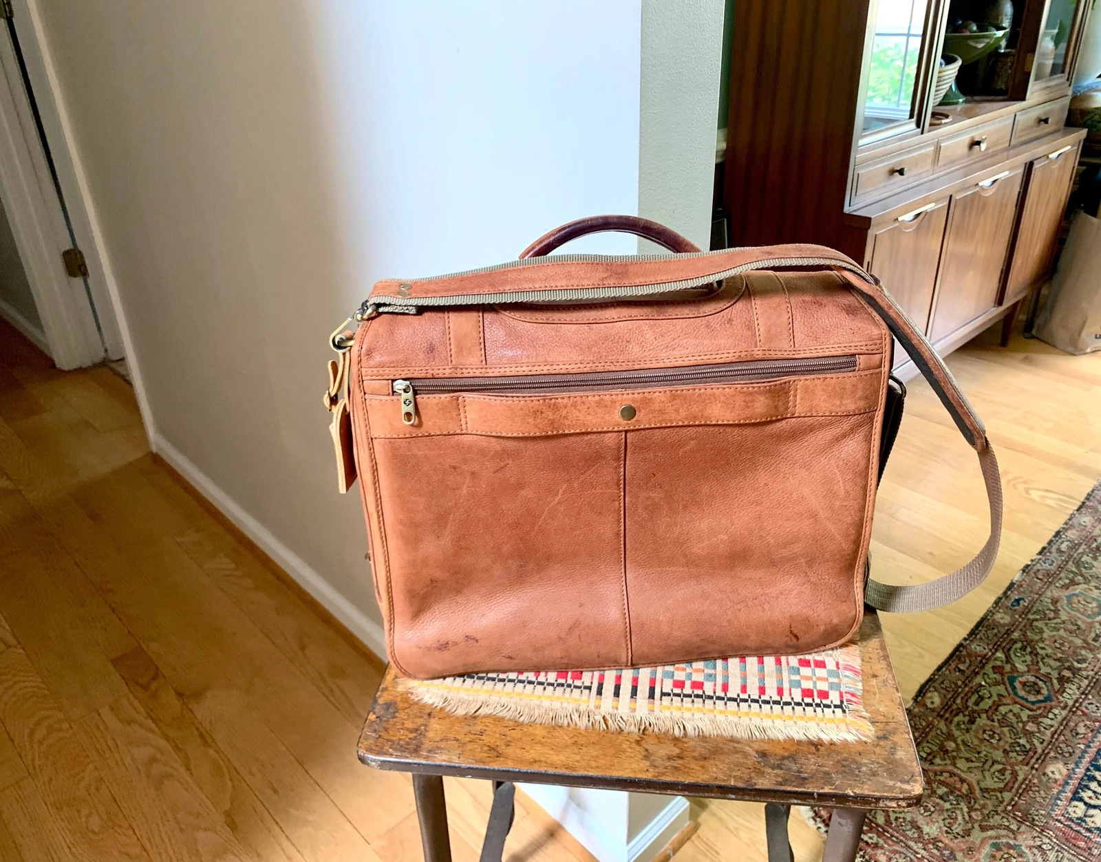 Samsonite Leather Soft Briefcase | Vtg Samsonite Leather Computer Bag