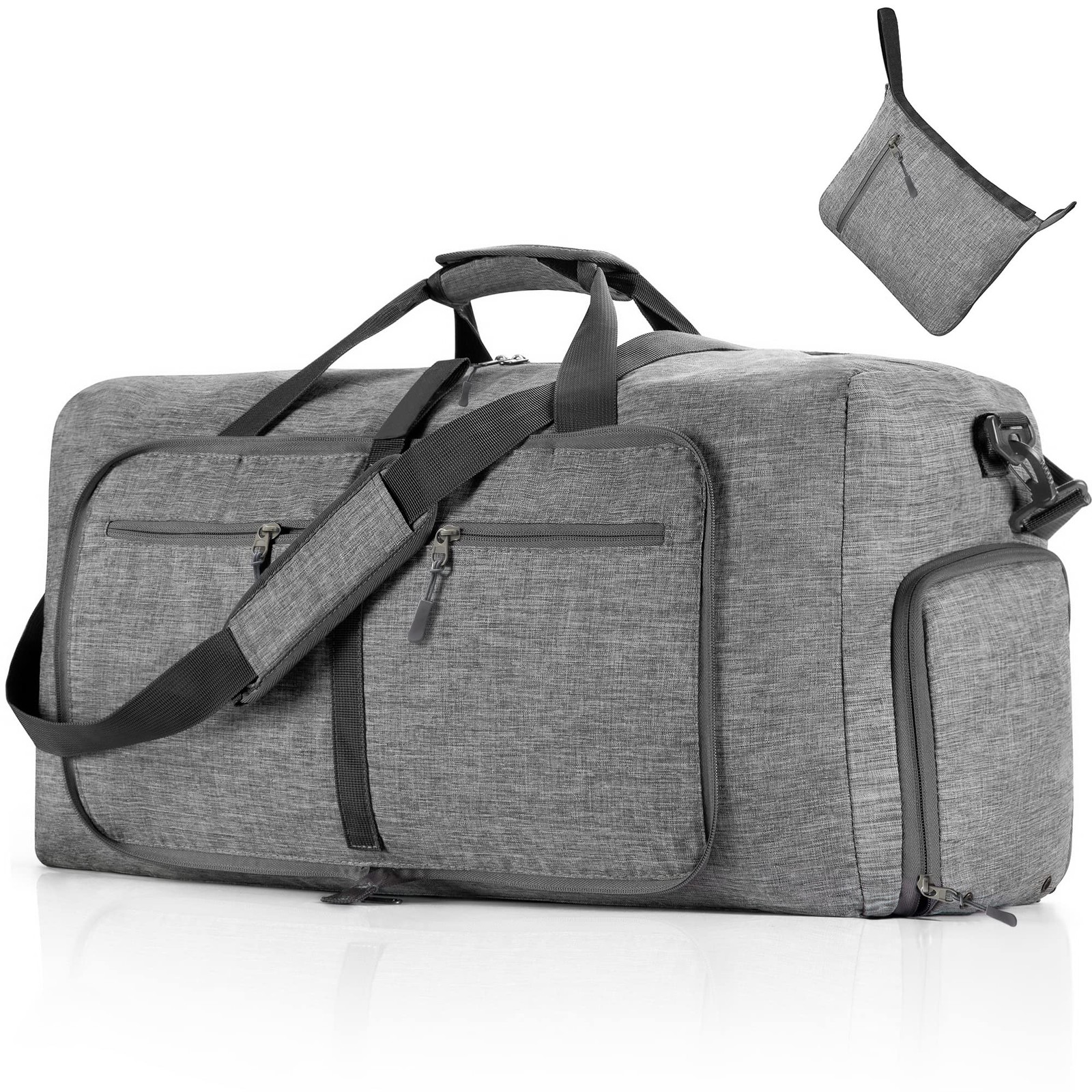 Vomgomfom Travel Duffle Bag For Men 65L 85L 115L Foldable Travel Duffel Bag