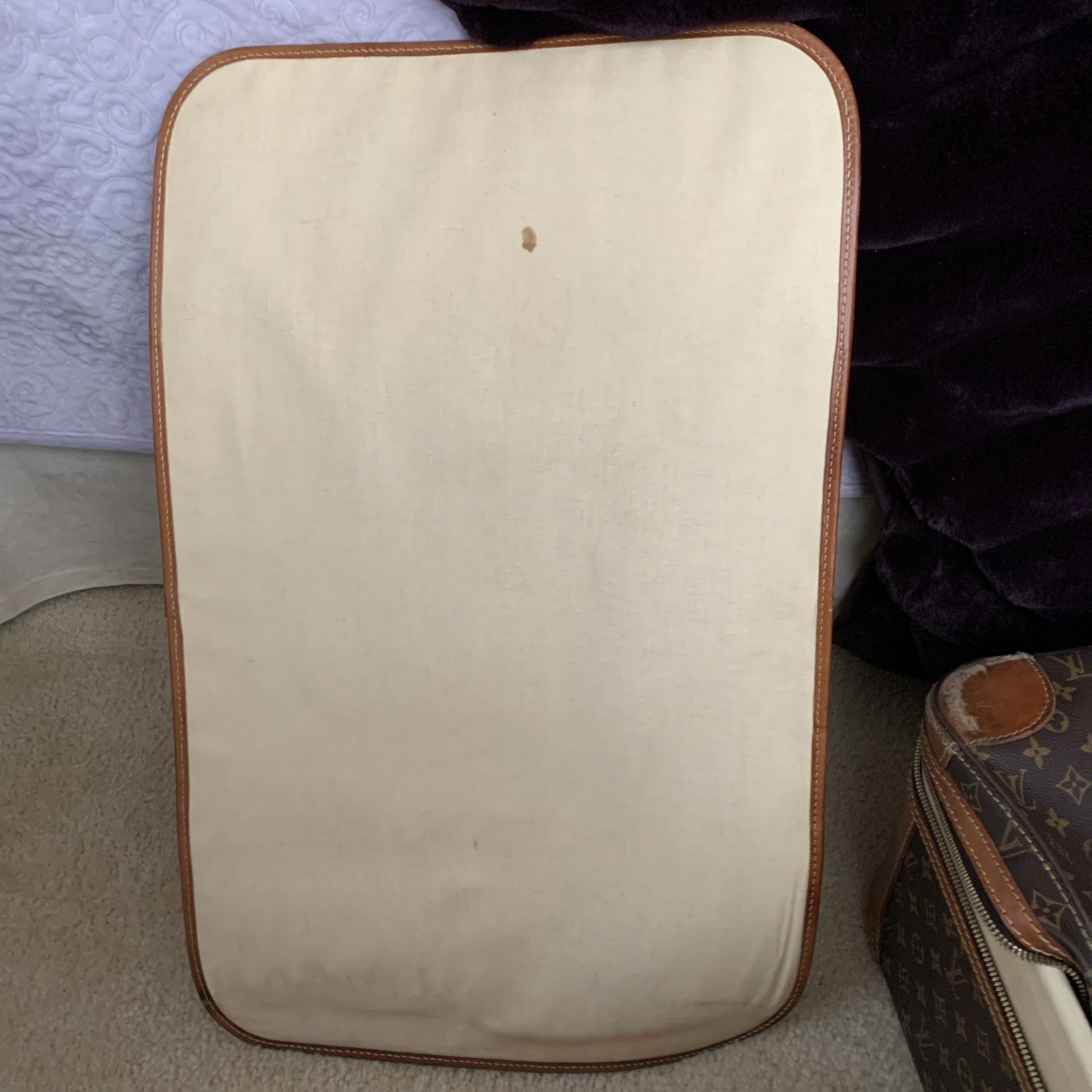 Auth Vintage Louis Vuitton Monogram Stratos 60 M23236 Trunk Case W/divider