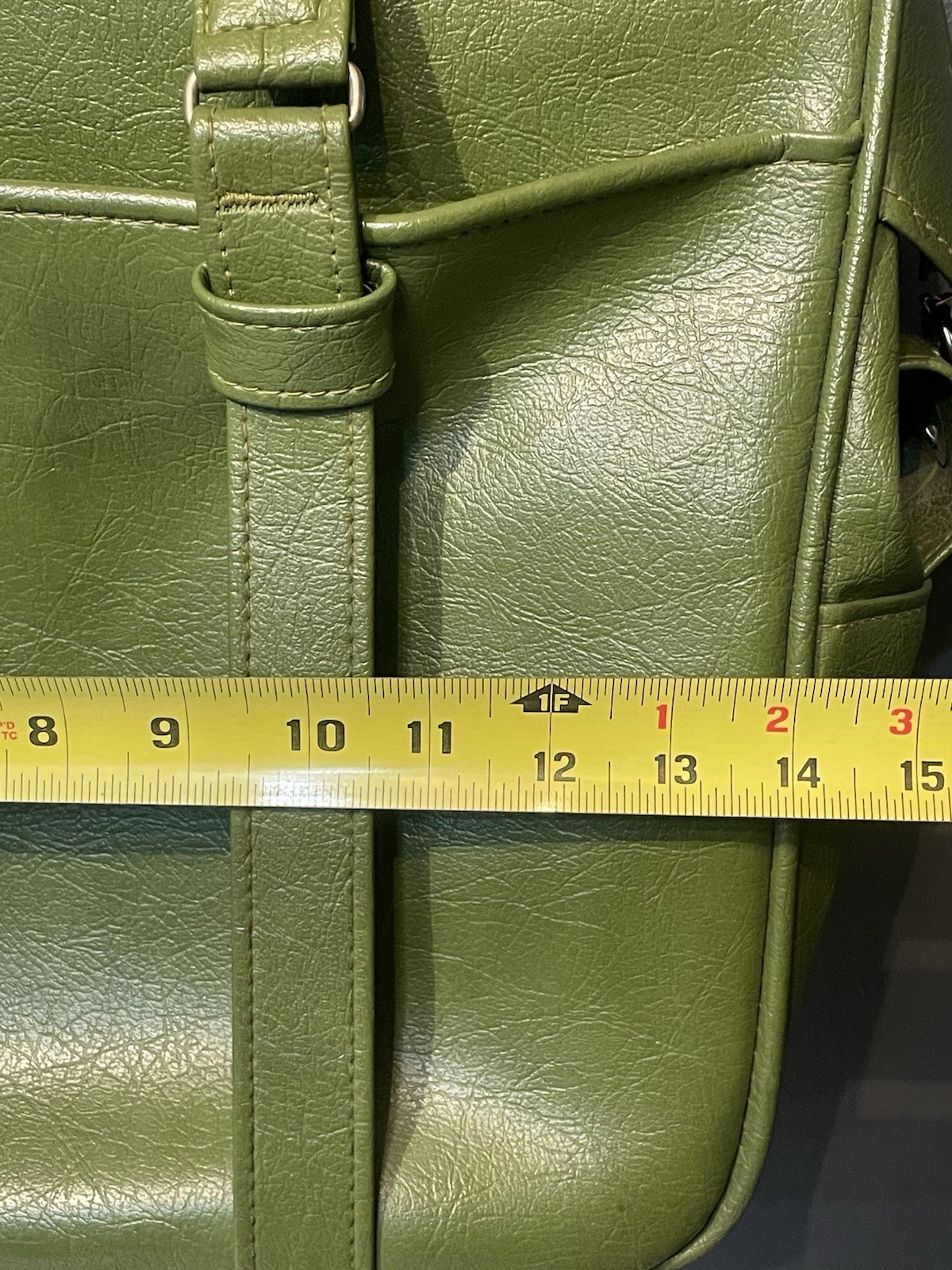 Vintage Samsonite Silhouette Denver, CO Green Zipper Carry-on Train Bag Handles