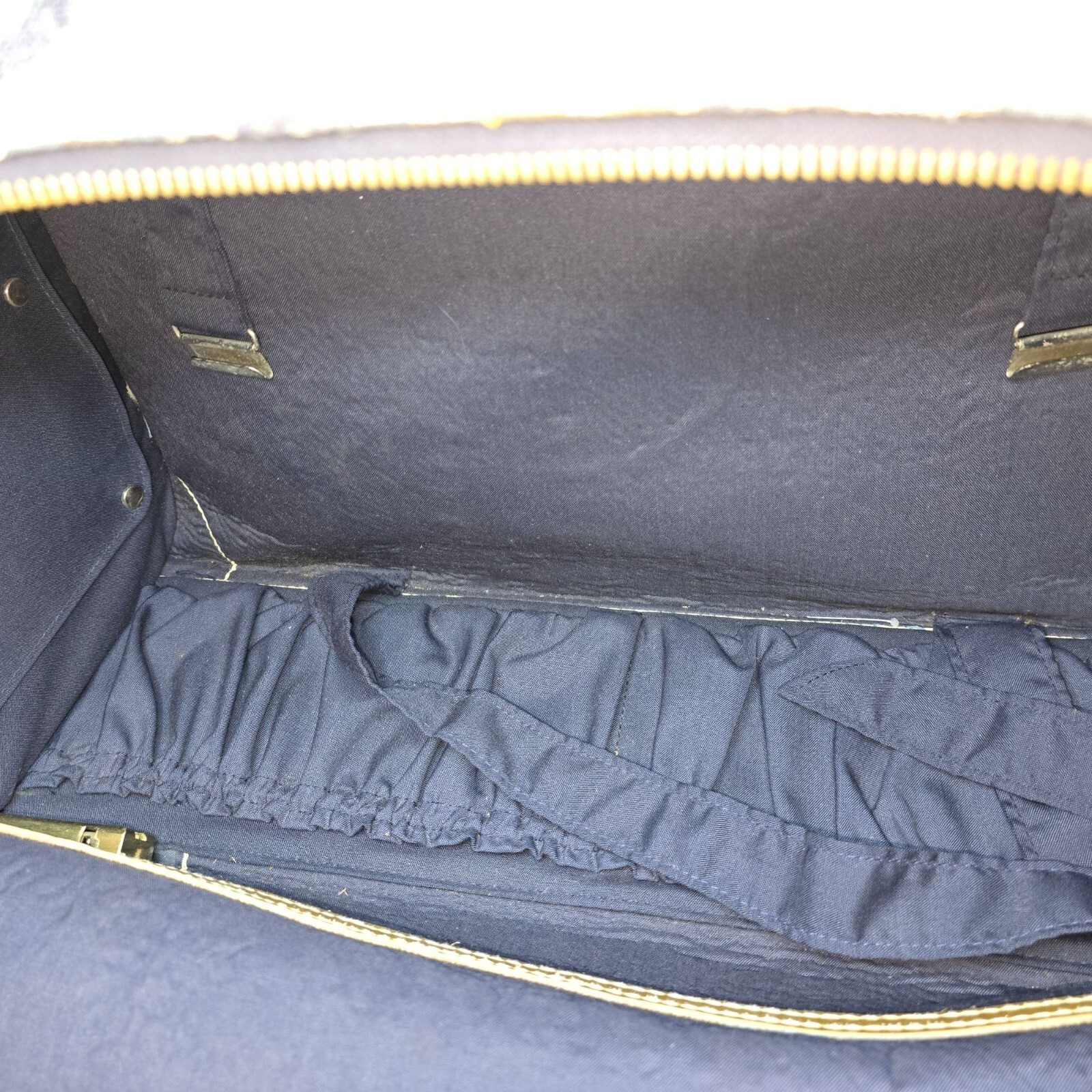 Vintage Neiman Marcus Floral Tapestry & Suede Suitcase With Lock