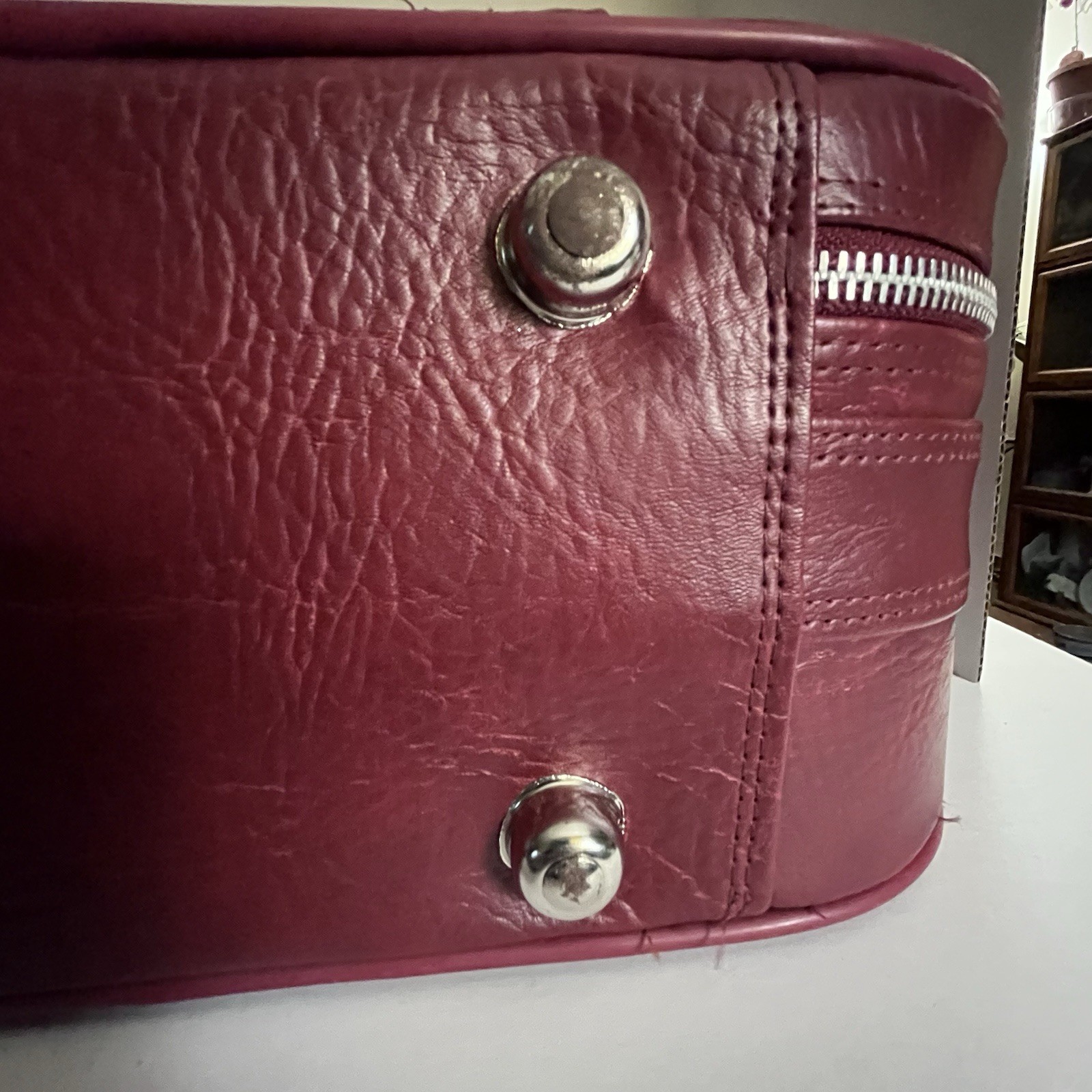 Vintage Classic World Traveler Red Burgundy Carry On Suitcase Luggage