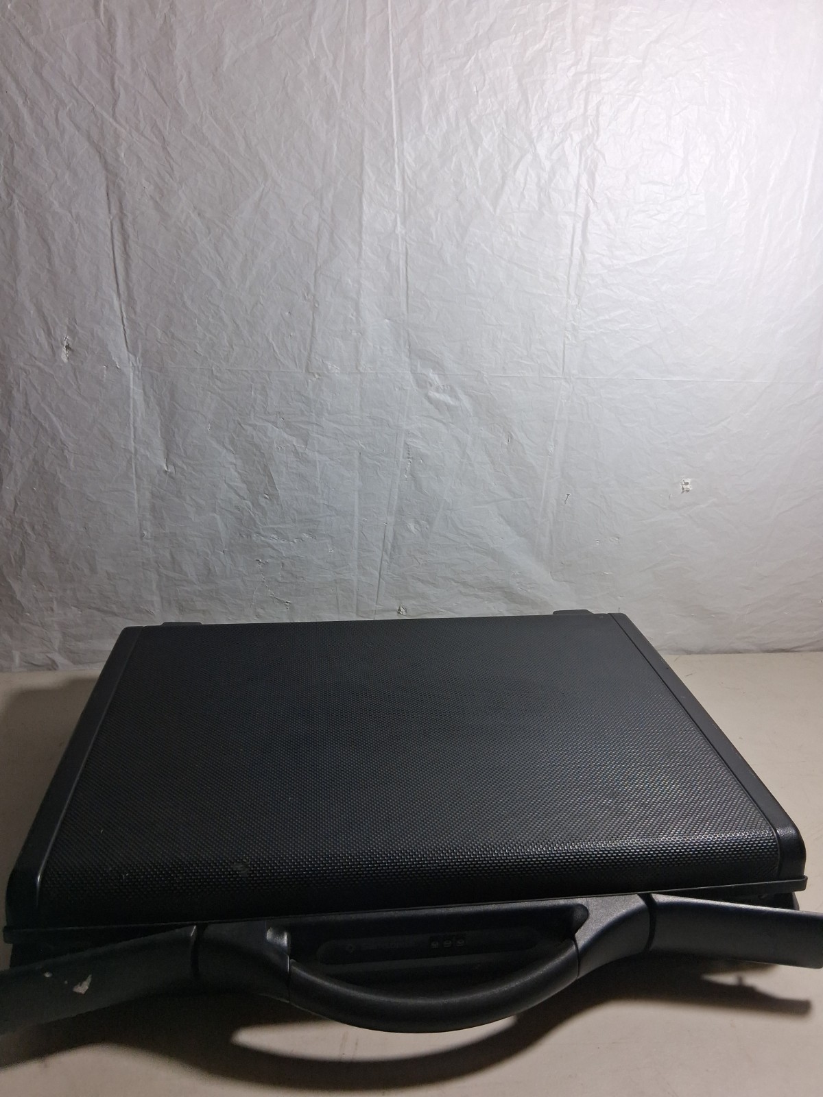 Vintage 1989 Samsonite Focus Attache Case – Black Hard Shell With Working Lock
