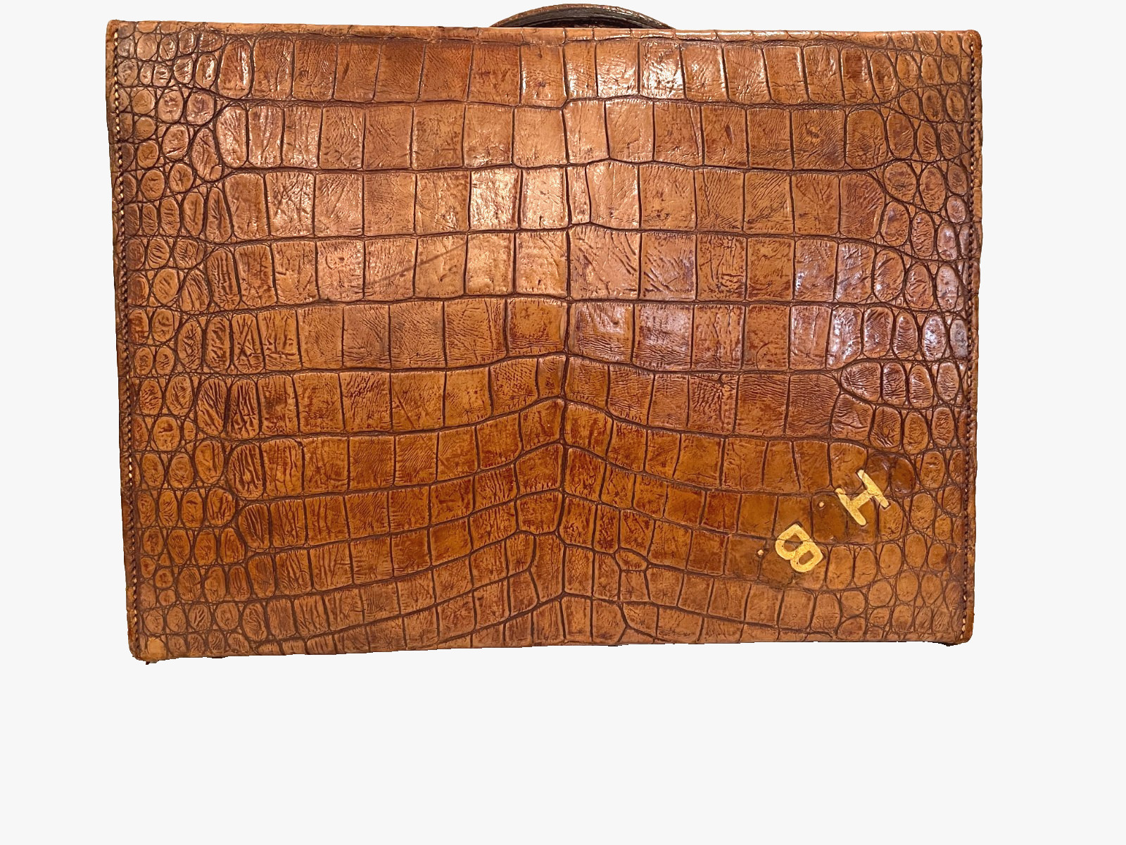 Rare Antique/Vintage Crocodile travel luggage by John Pound & Co, London