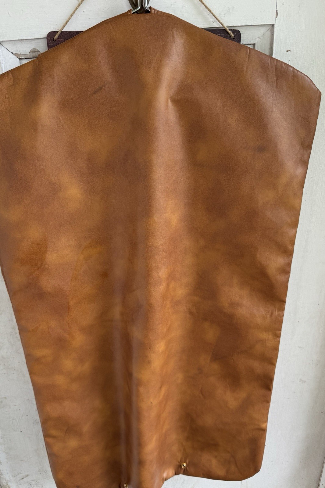 Vintage Leather Garment Bag