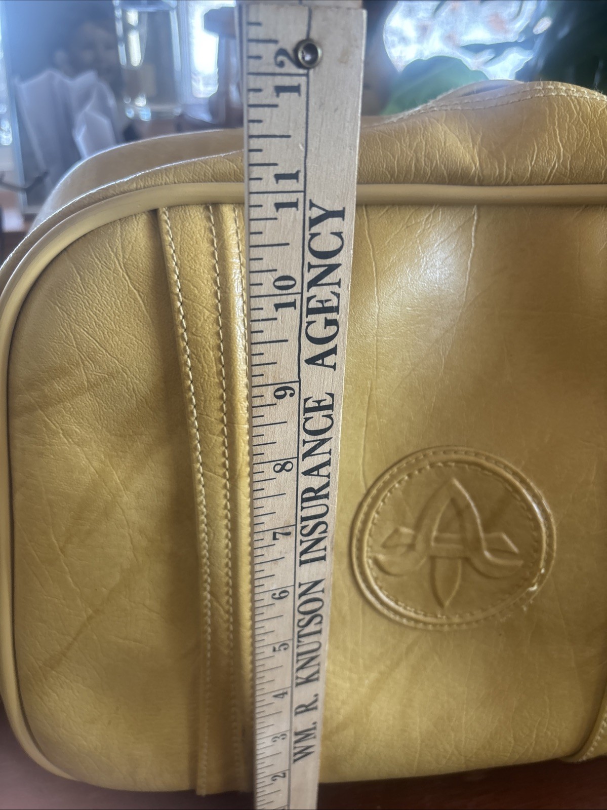 Vintage American Tourister Escort Carry On Tote Overnight Bag Luggage Yellow 14”