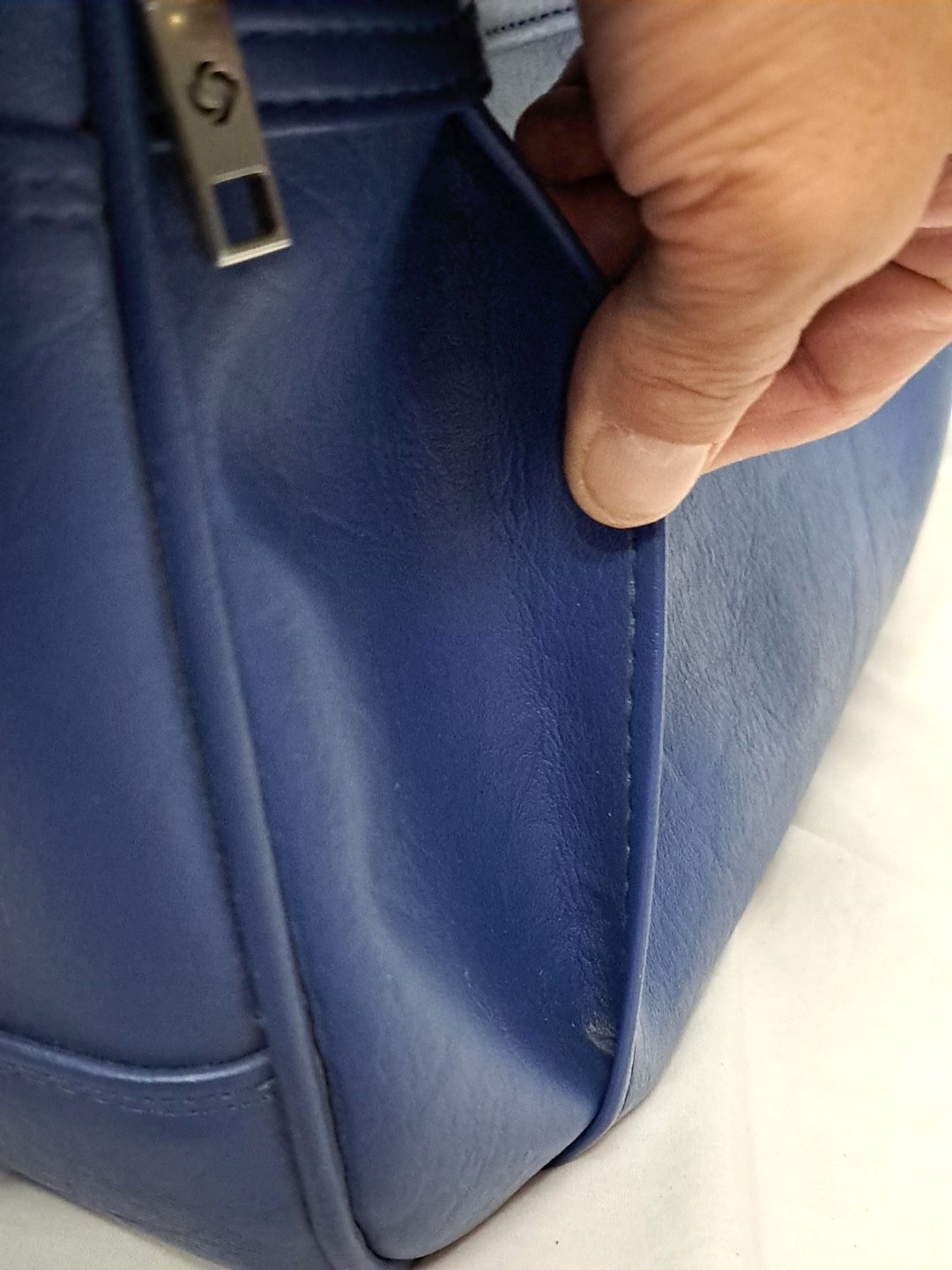 Vintage Samsonite 1970’s Travel Luggage Carry On Shoulder Bag Royal Blue EUC