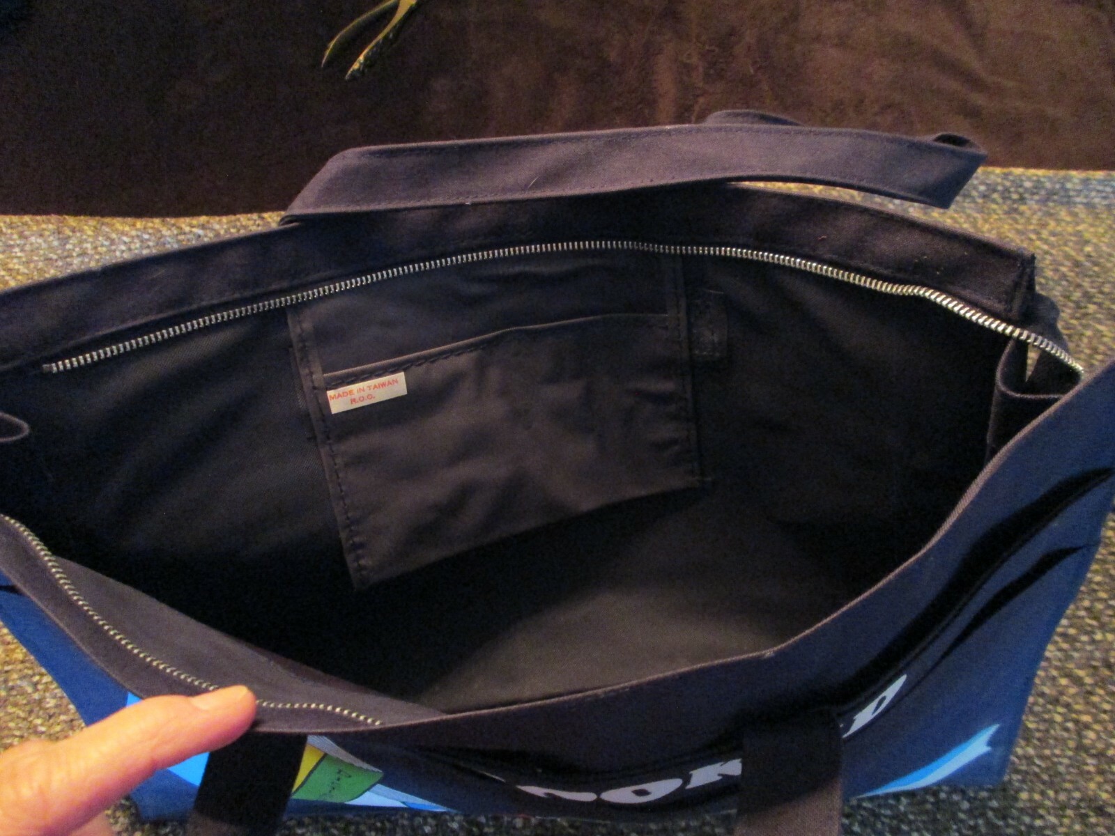 Vintage Carry Storage Book Bag with Handles