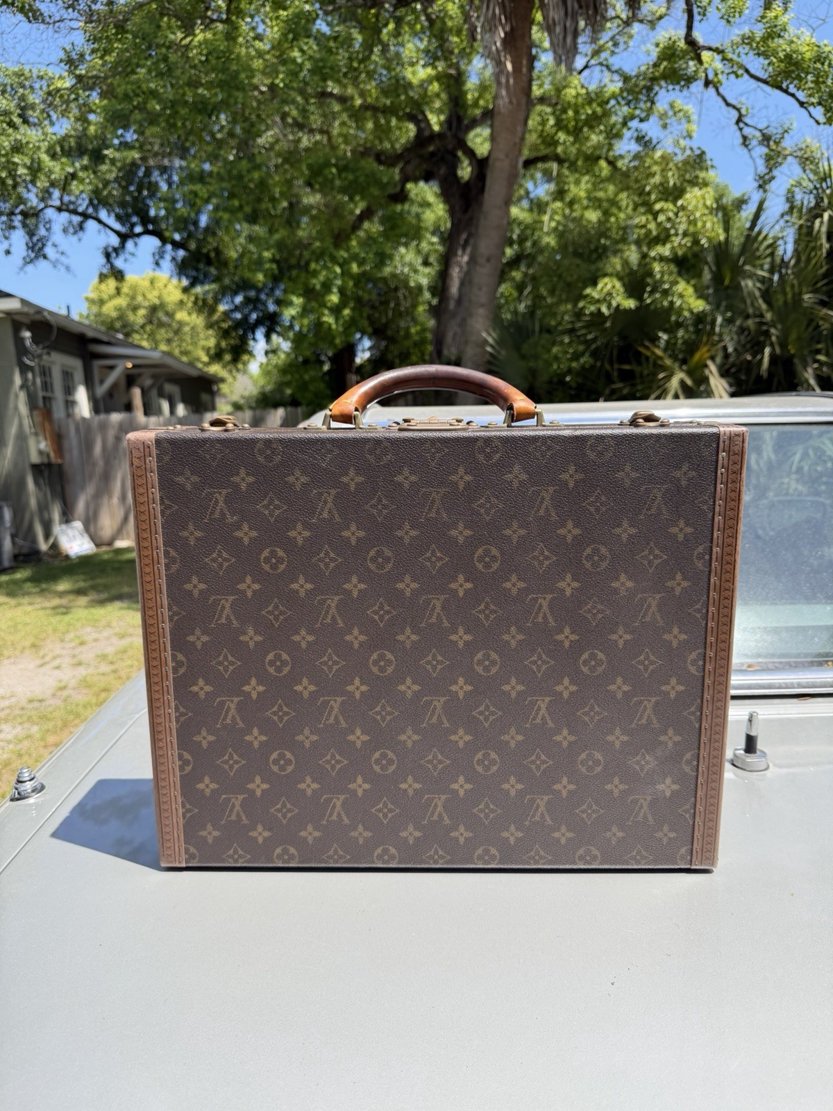 Louis Vuitton President Trunk M53012 Monogram Hard Case Briefcase Vintage LV