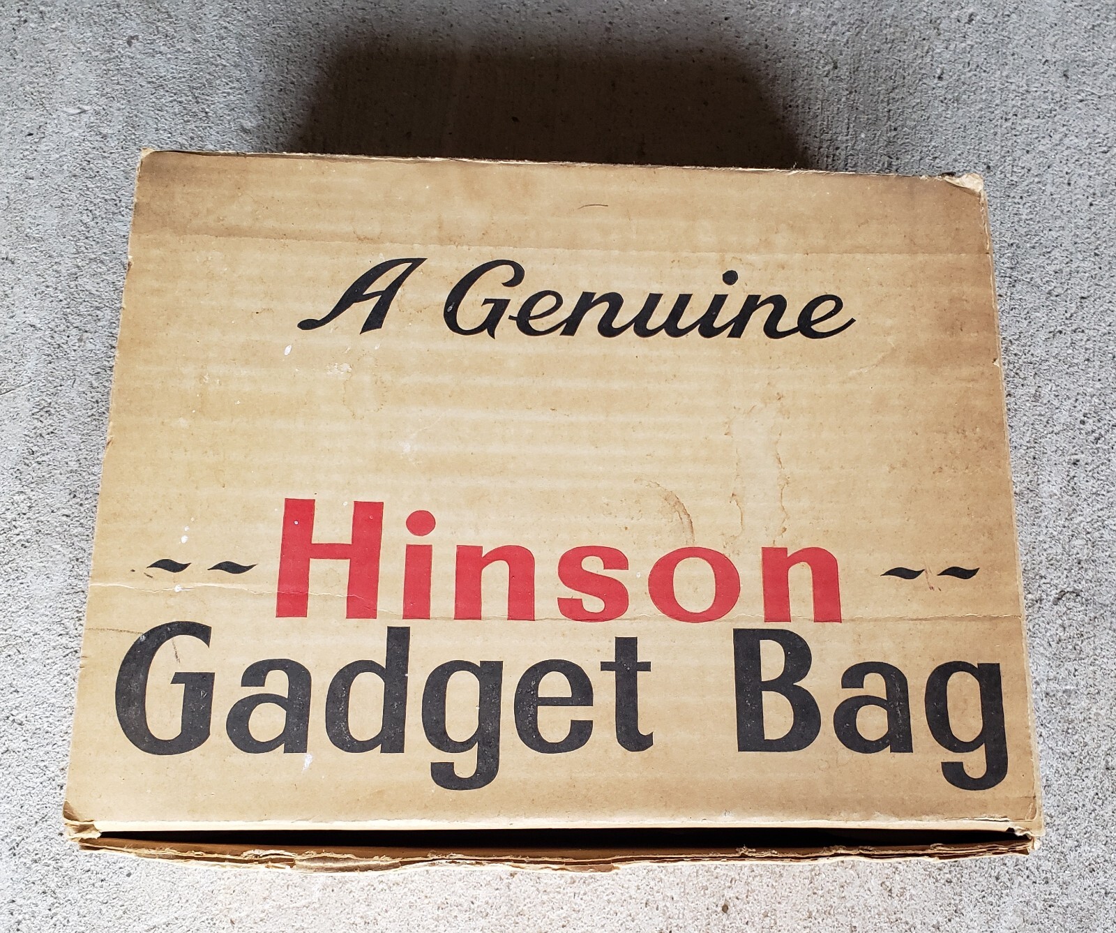 Vintage Original Hinson Garmet Bag Box Empty