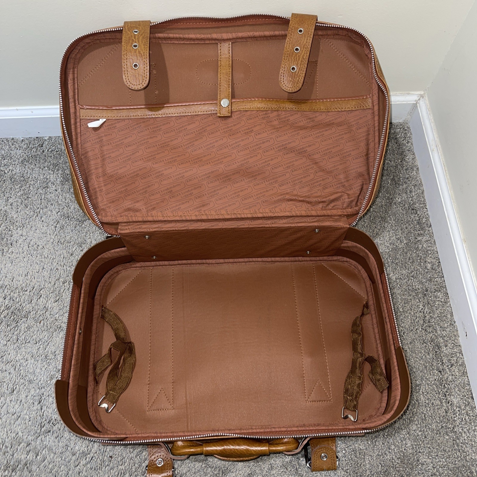 Vintage Tan Brown Knoxx Londonderry Luggage 4 Piece Set Korea