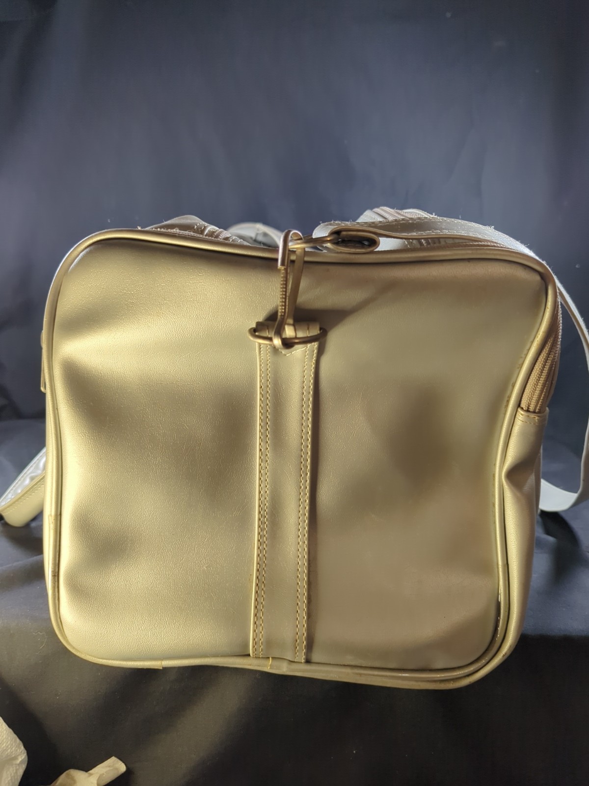 Vintage Diet 7up “Break The Ice” Metallic Silver Duffle Bag 18×10″ Rare **Read**