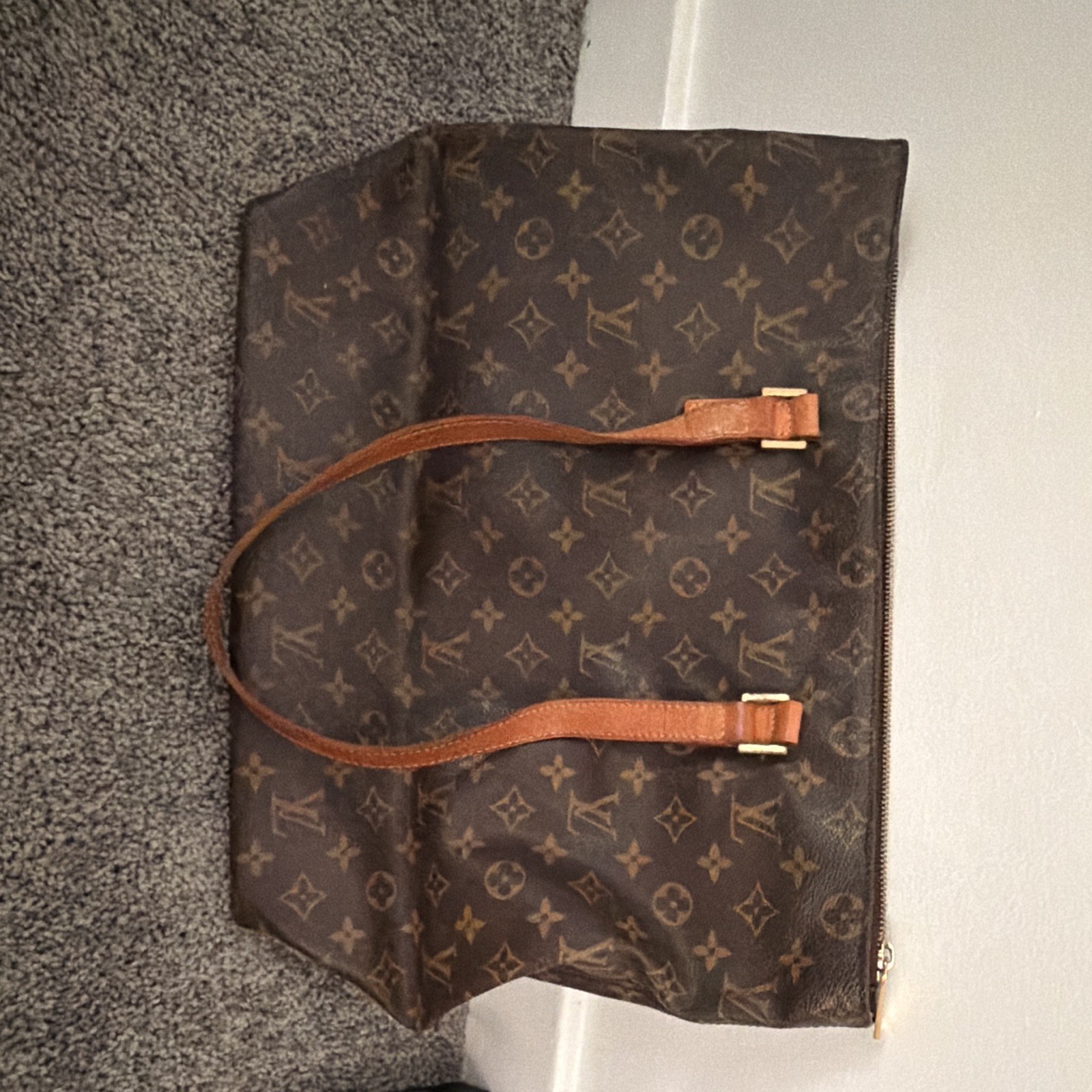 Louis Vuitton Cabas Mezzo tote bag crafted from the iconic monogram canvas