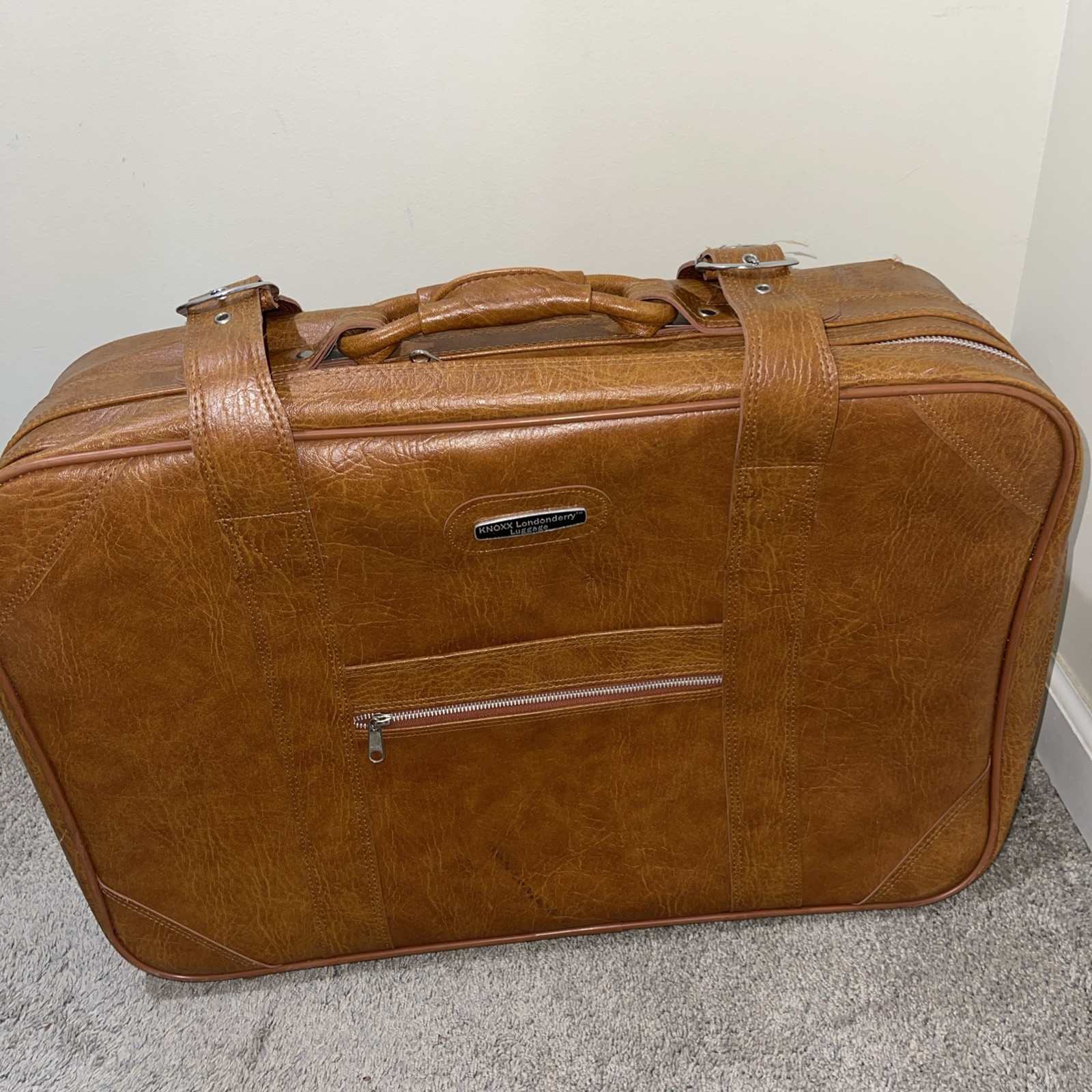 Vintage Tan Brown Knoxx Londonderry Luggage 4 Piece Set Korea