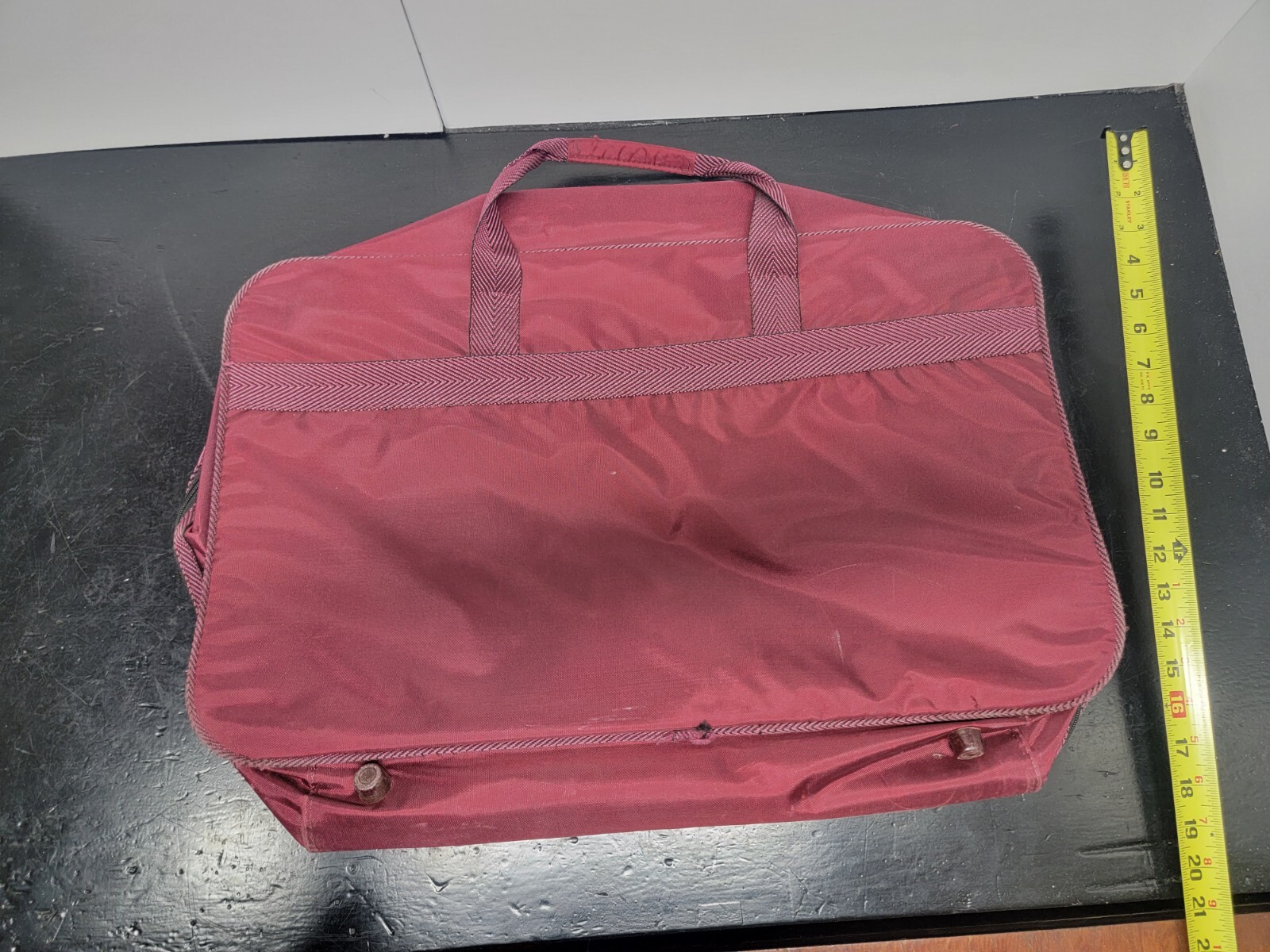 VTG Pierre Cardin Soft Sided 4 piece Luggage Set Burgundy