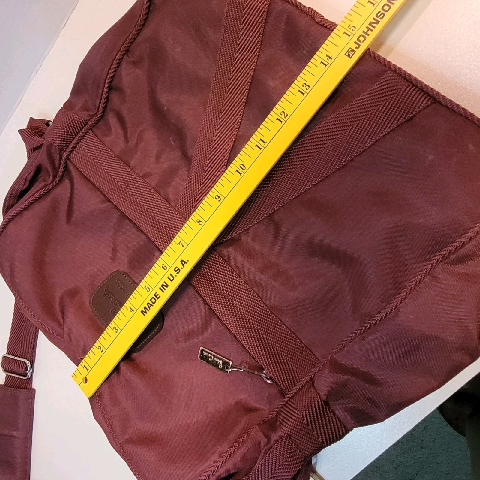 Pierre Cardin Soft Sided Carry On Burgundy Travel Tote