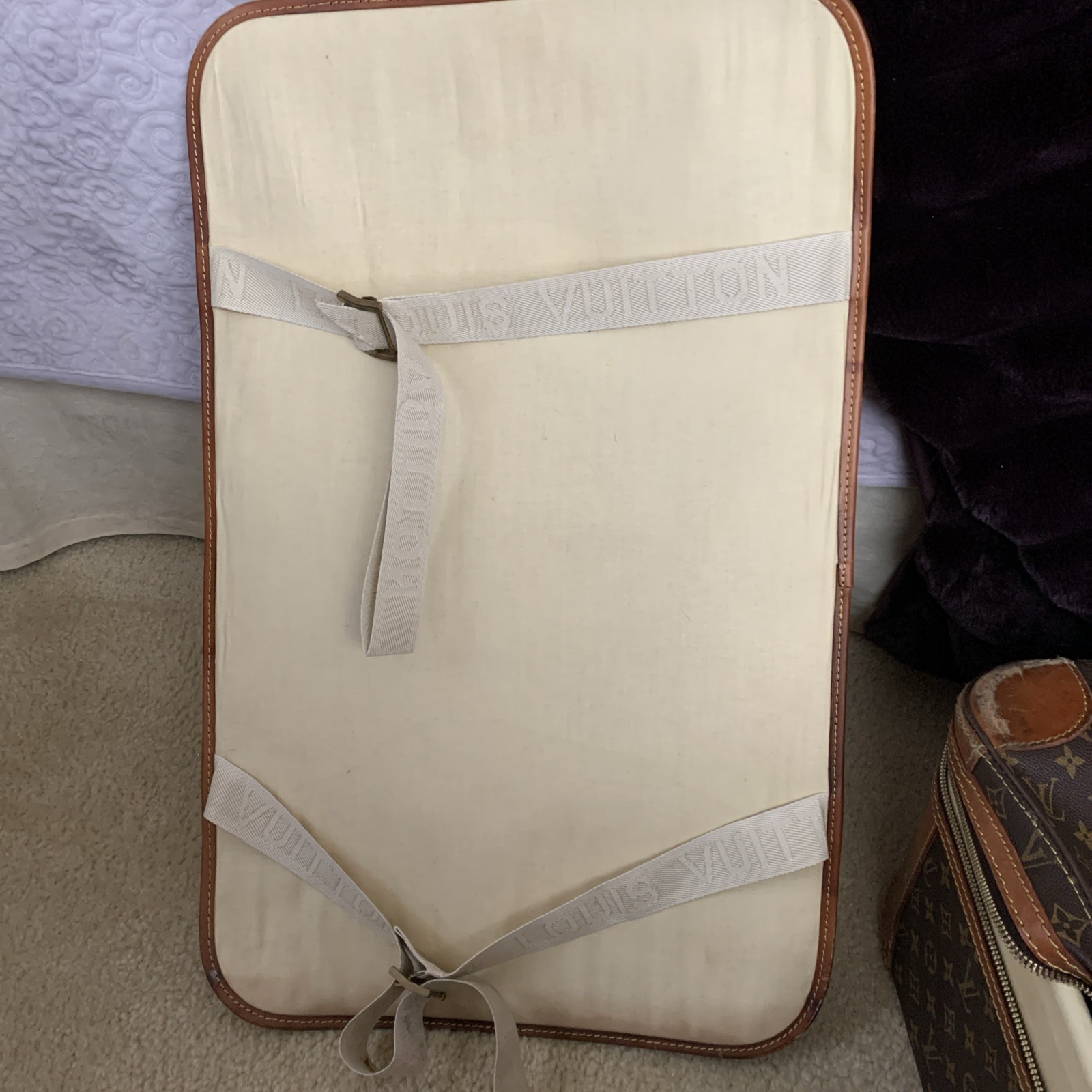 Auth Vintage Louis Vuitton Monogram Stratos 60 M23236 Trunk Case W/divider