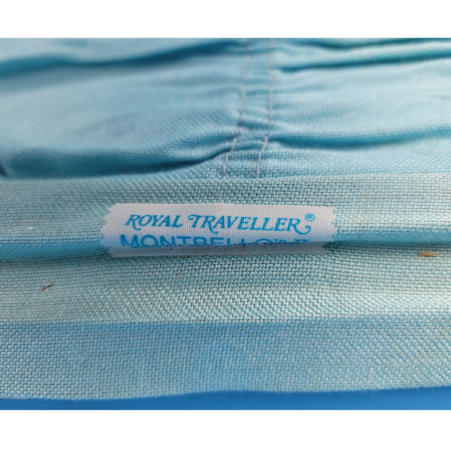 Vintage Hard Shell Samsonite Royal Traveller Montbello Luggage Suitcase Blue