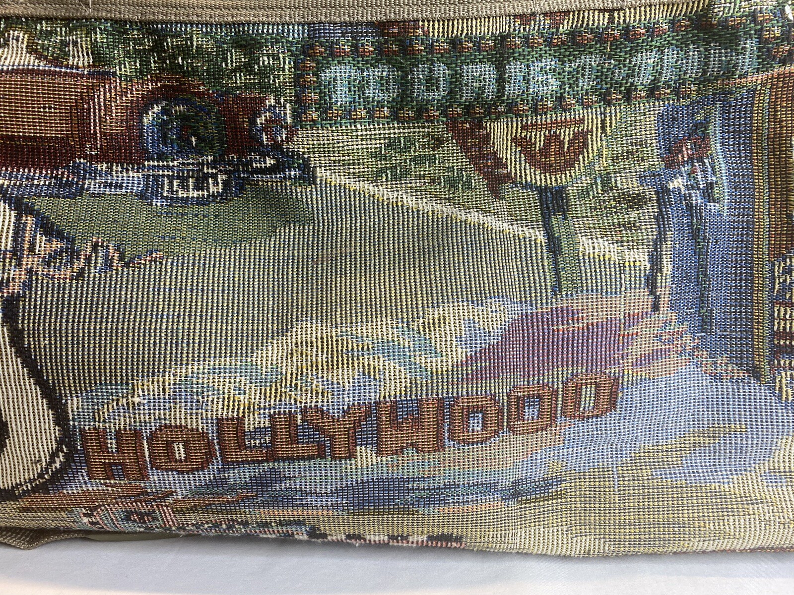 Vintage Pioneer Express Weekend Bag Route 66 Tapestry Duffel Carry On Travel