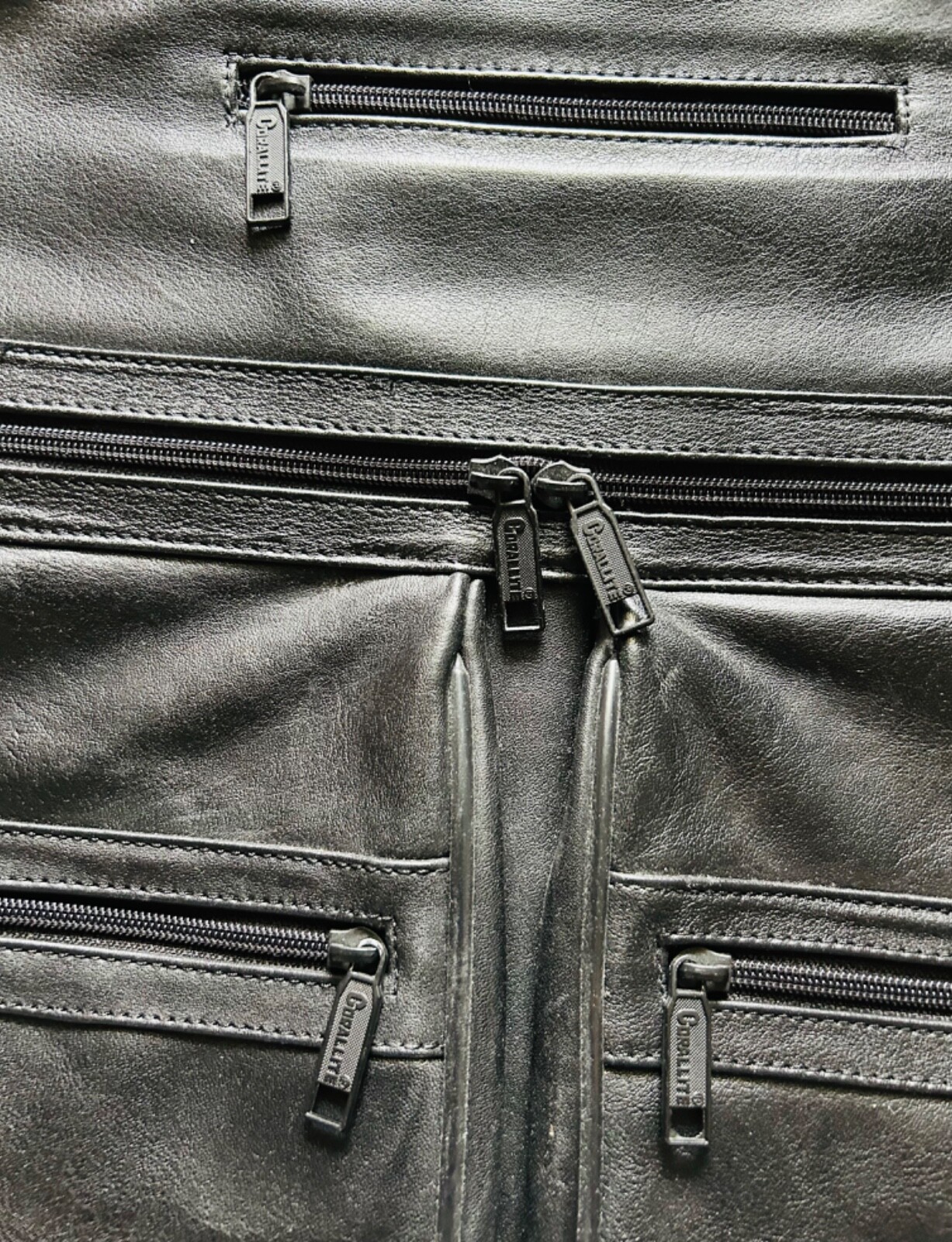 VTG CORALLITE FULL-GRAIN LEATHER ITALY HANDMADE GARMENT BAG LUXURY TRAVEL CASE