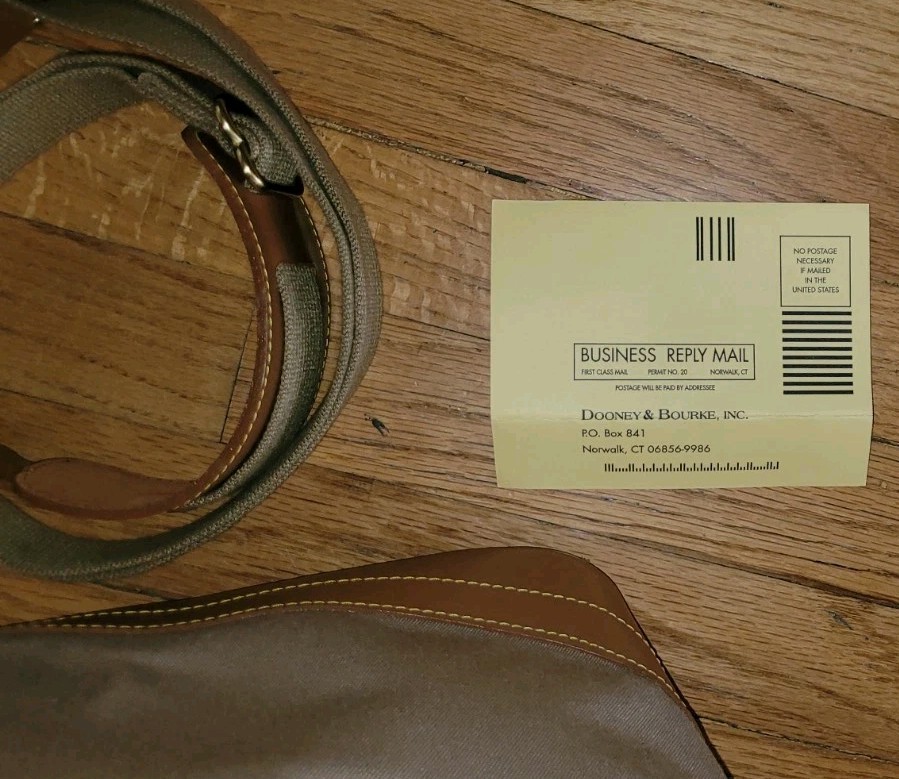 NWOT Vintage Dooney & Bourke Weekender Travel Luggage Canvas Large Bag Tan