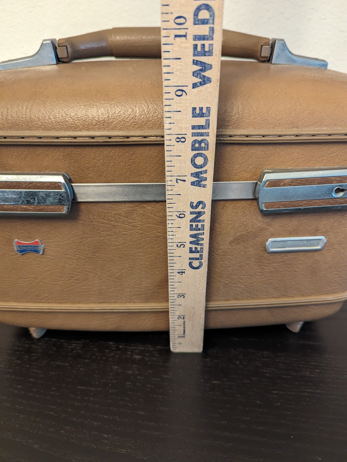 American Tourister Luggage Train Suitcase w/ Mirror 14x10x9
