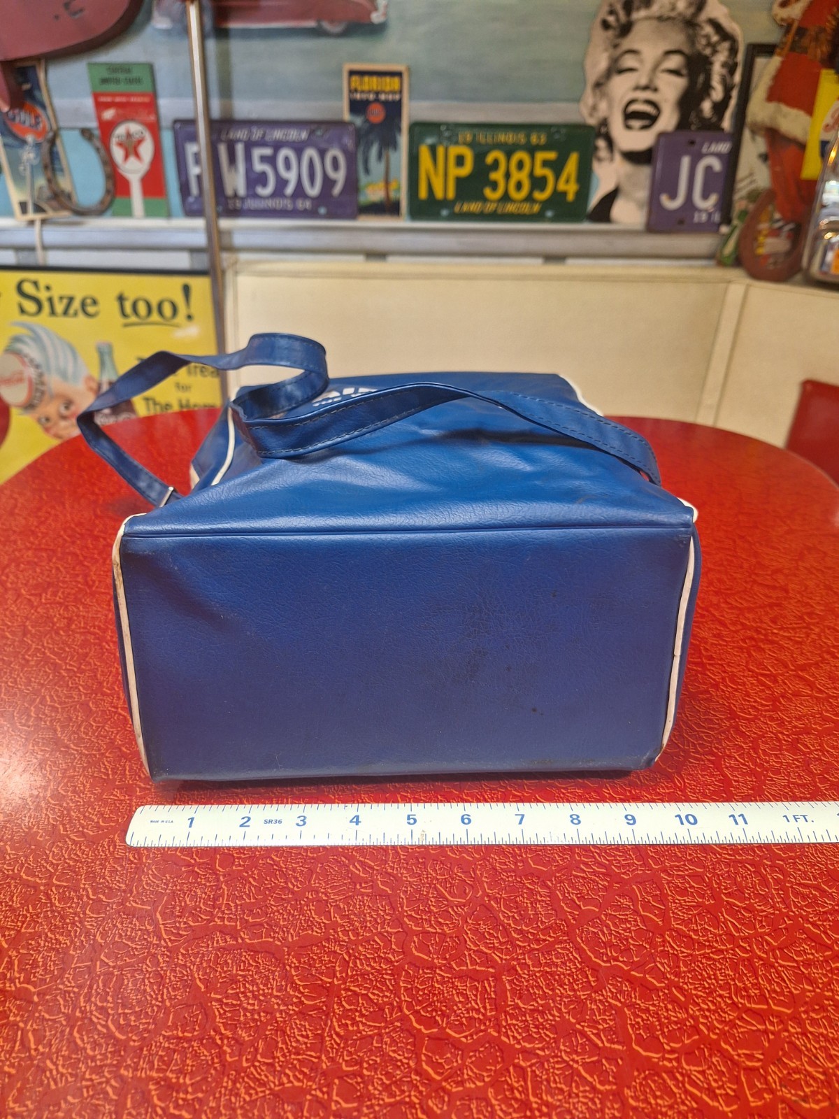 VTG Mid-century 1960s 1970s Air France Airline Flight Bag Suitcase Overnighter