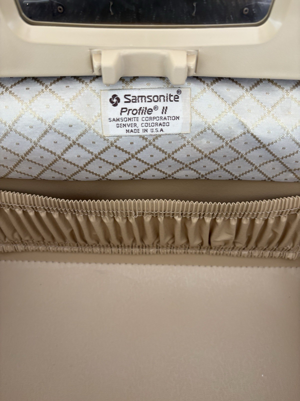 New In Box Vtg Samsonite Vanity/Train/Beauty Case PROFILE II Marina Blue w/Keys