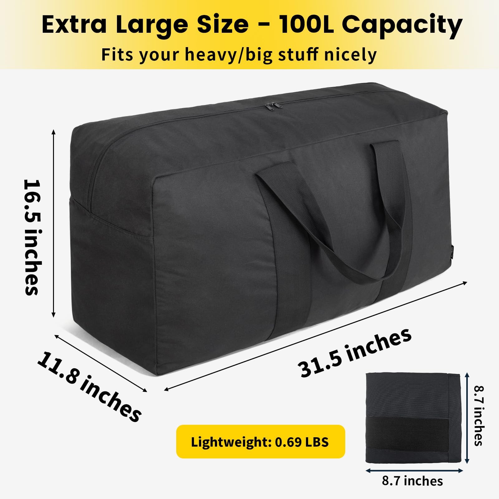 Vorspack Extra Large Duffle Bag For – Bag For Men Gear Bag For Storage