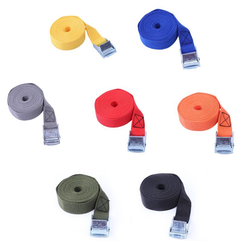 2M Buckle Tie-Down Belt With Metal Buckle for Car motorcycle bike Tow Rope Belt