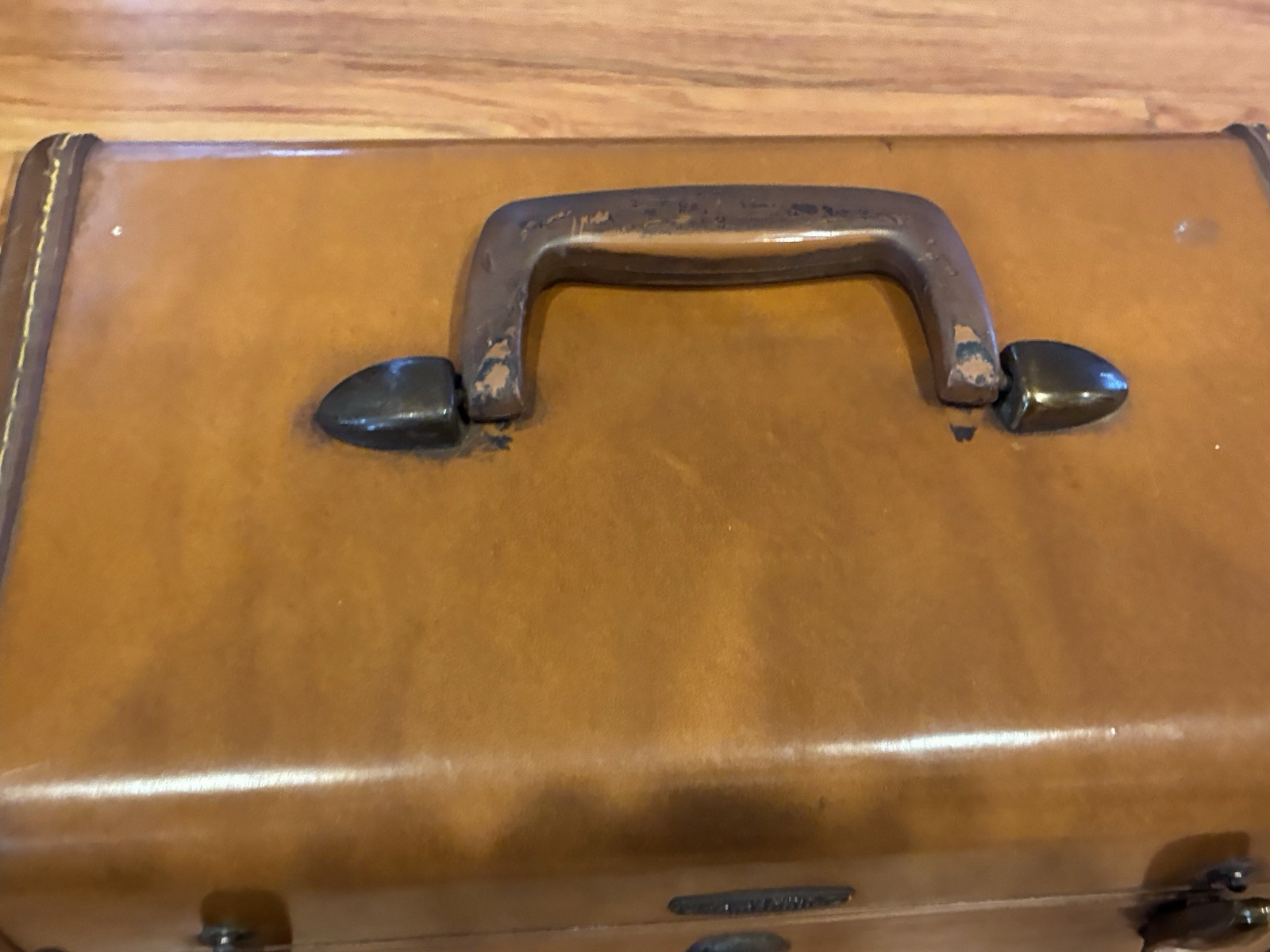 VINTAGE SAMSONITE Schwayder Bros. TRAIN CASE – STYLE 4612 Brown Luggage w MIRROR