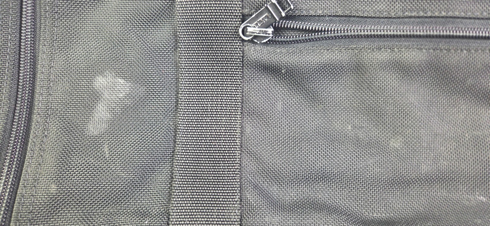 Vintage TUMI – Genuine Leather- Nylon Duffle Travel Carry On Bag -Black