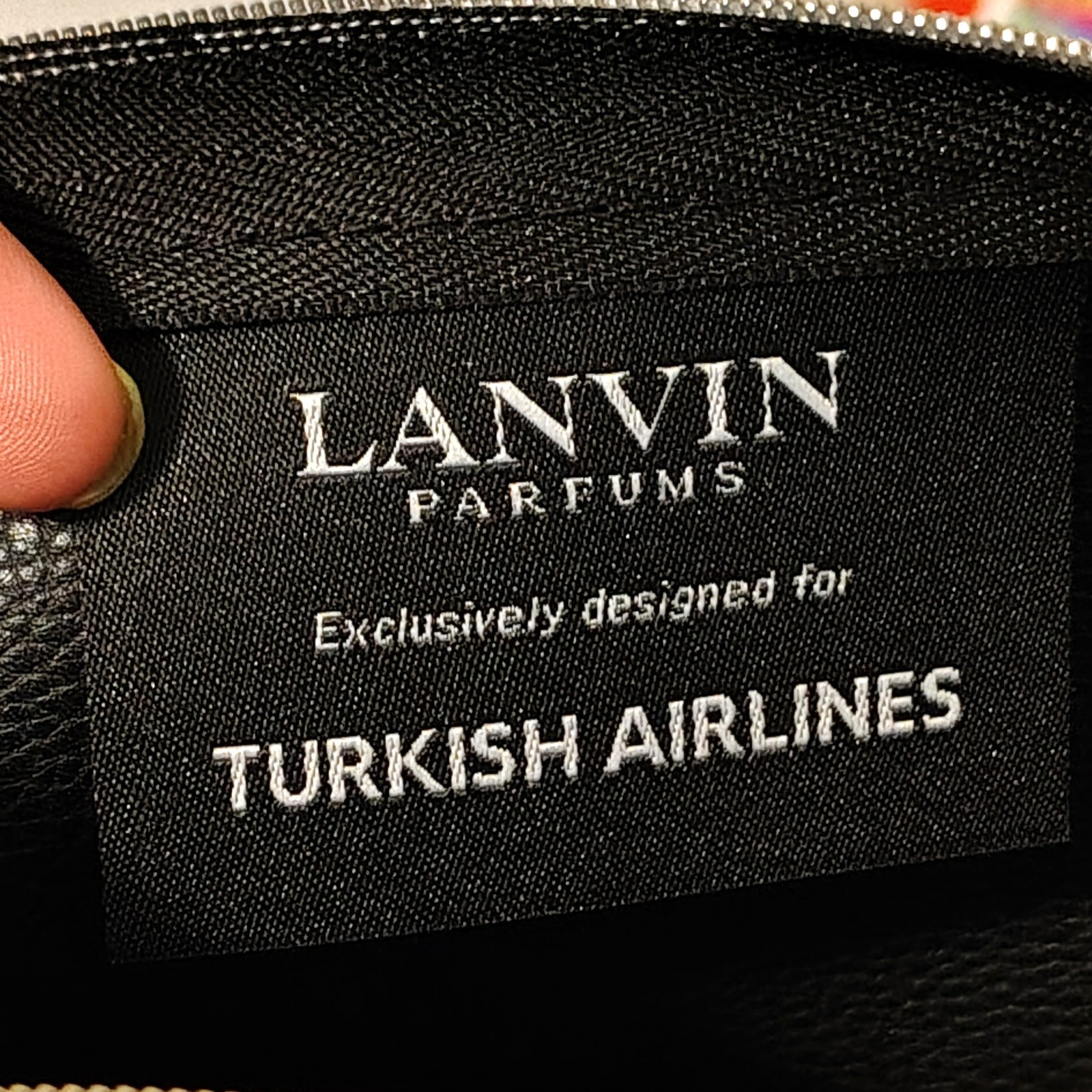 Lanvin Parfums Turkish Airlines Business Class Amenity Travel Toiletries Kit NEW