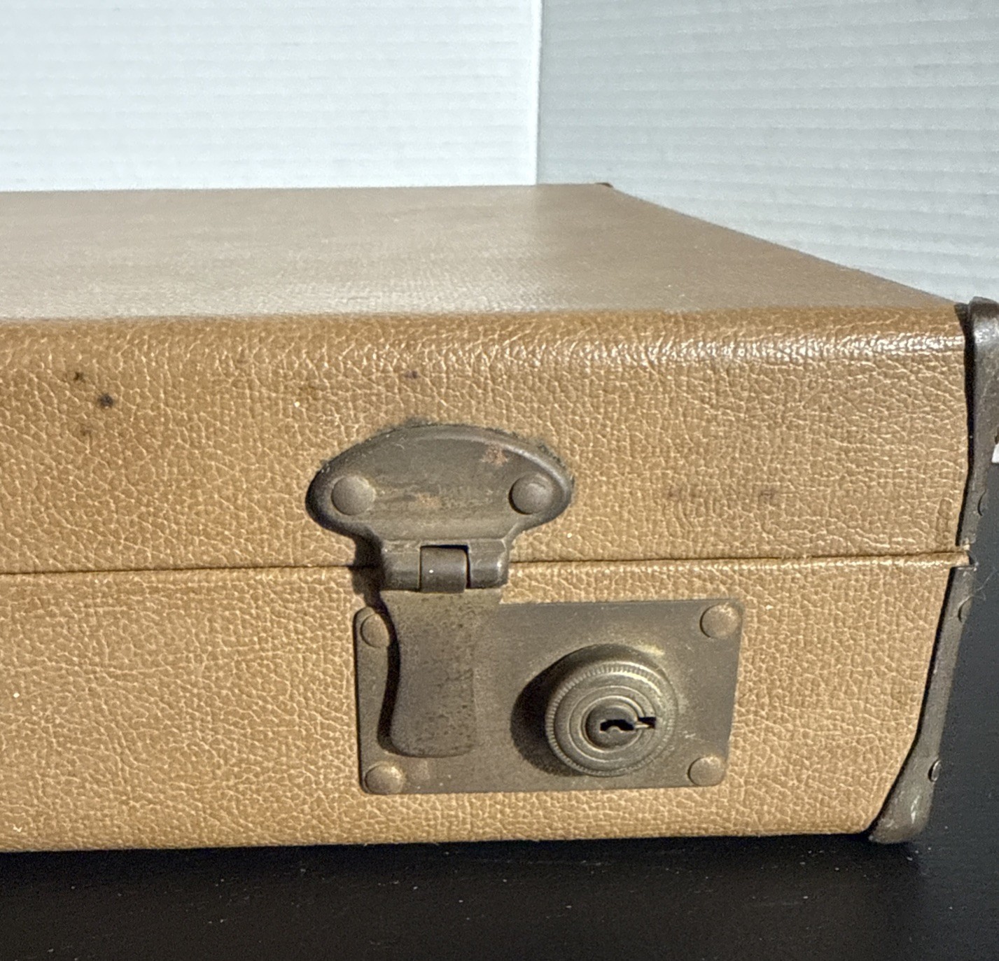 Vintage Attache Case Rigid Box Brief Case 1960’s No Keys
