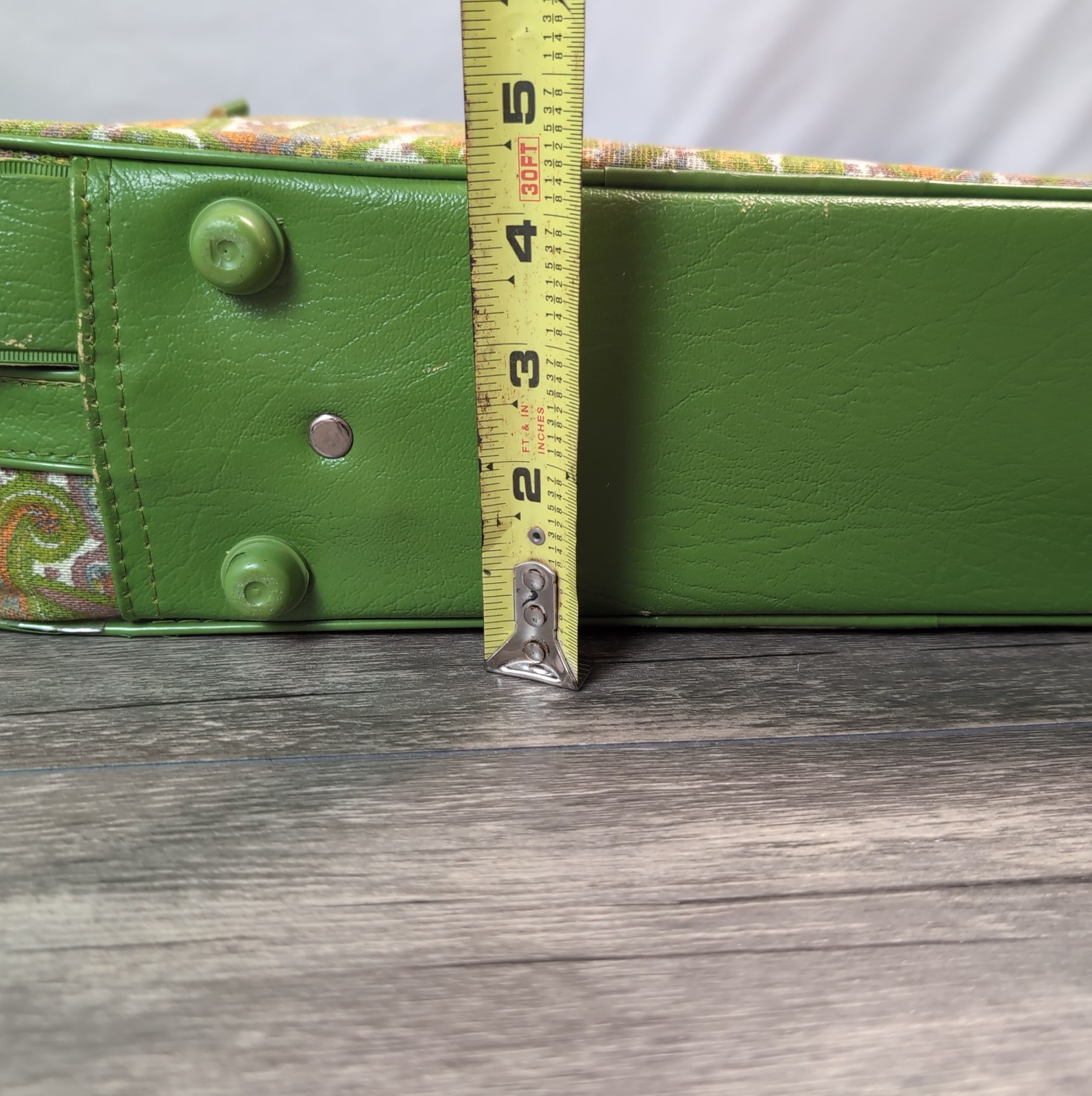 VTG K-Line Flower Power Paisley Suitcase Luggage 1960s BoHo Retro Hippie MCM